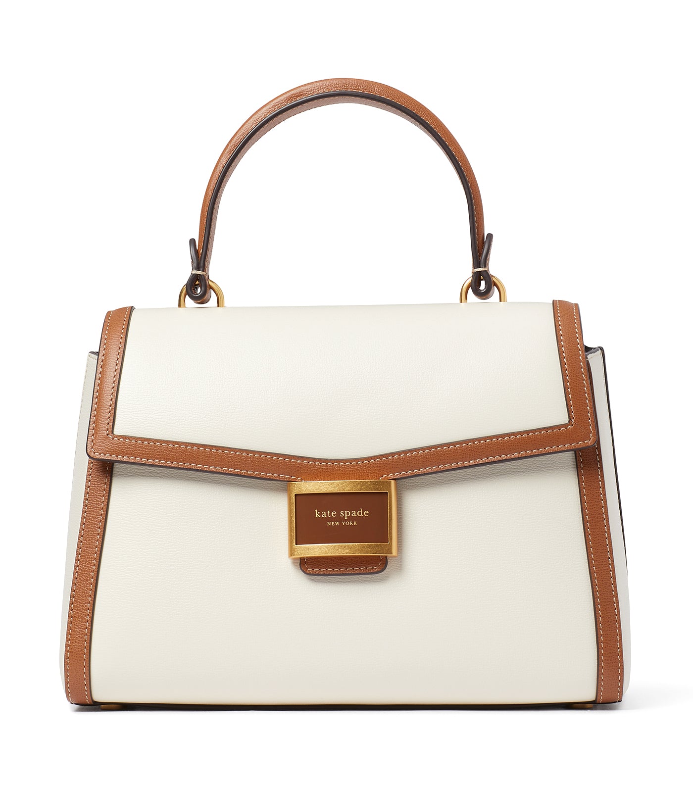 Kate spade white online leather handbag