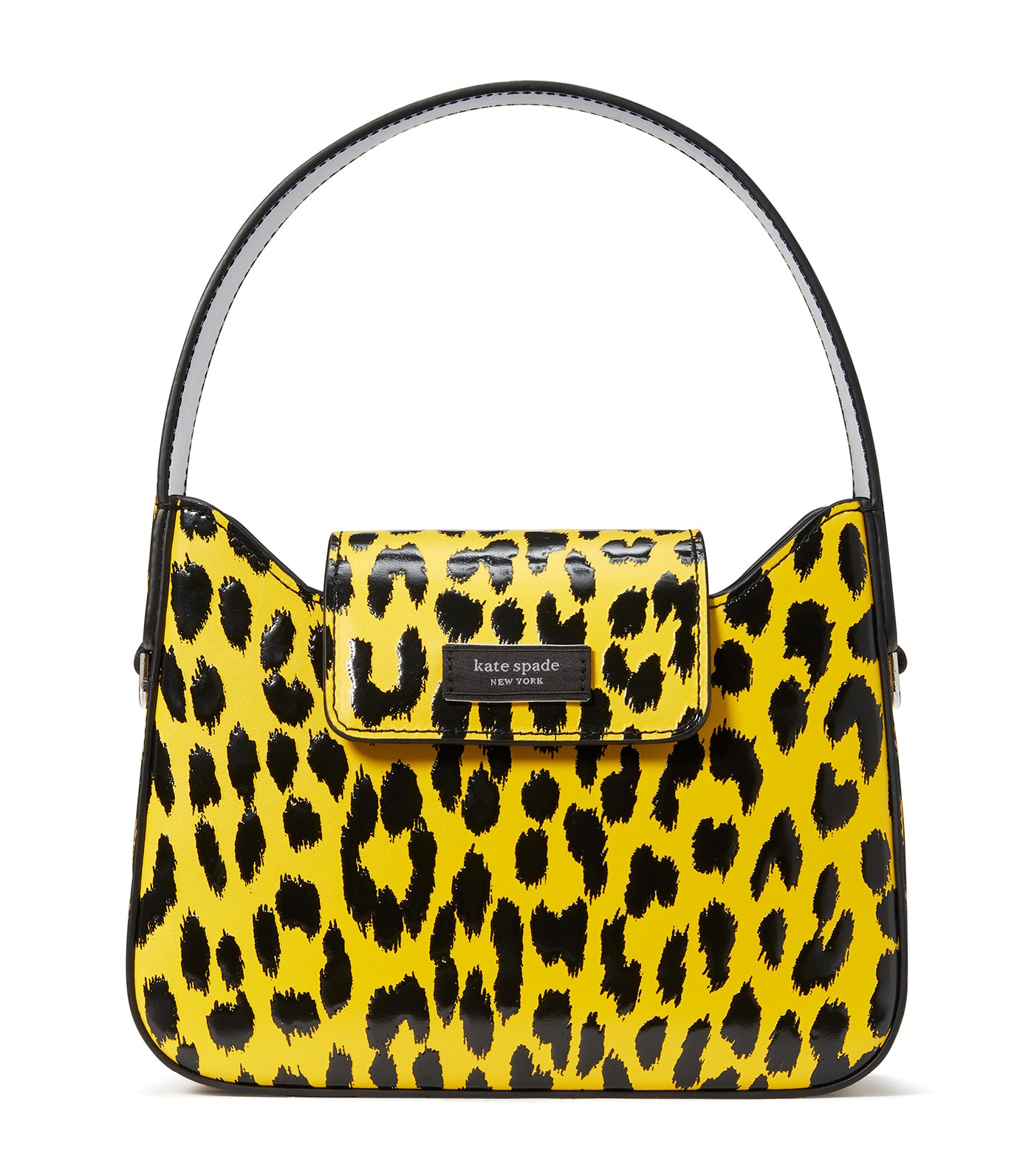 Kate Spade Darcy Graphic Leopard Small Bucket Bag Crossbody Black Tan Multi  - ShopperBoard
