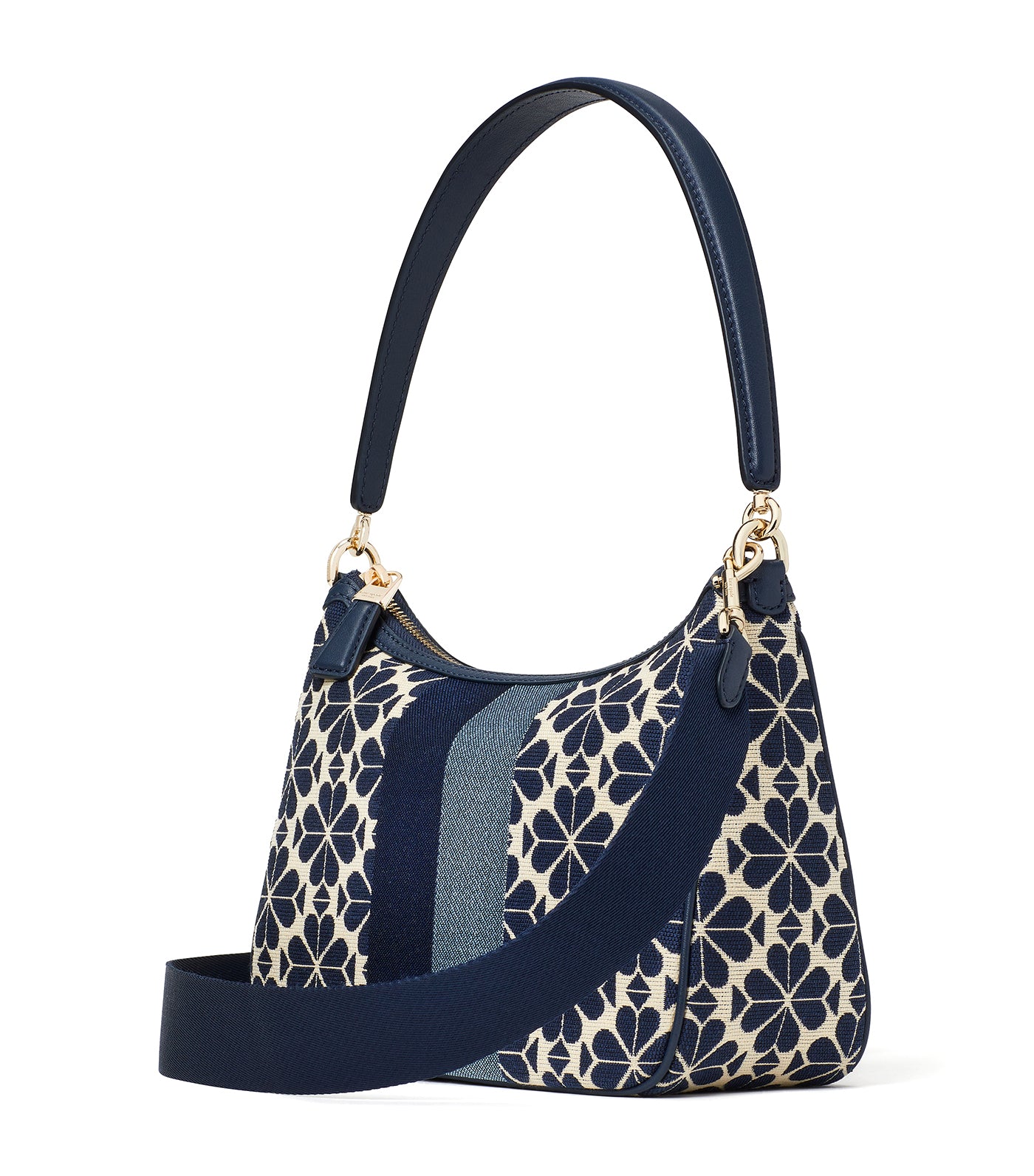 kate spade new york Zigzag Woven Leather Small Tote Bag, Blazer Blue