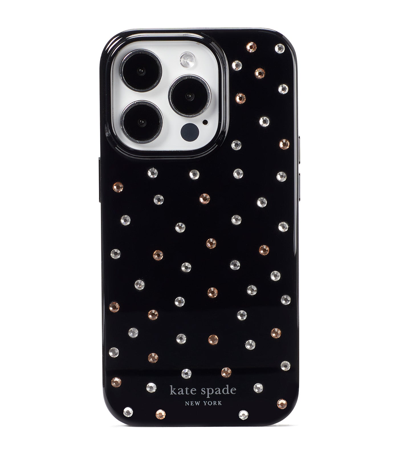 Embellished iPhone 14 Pro Case Black Multi
