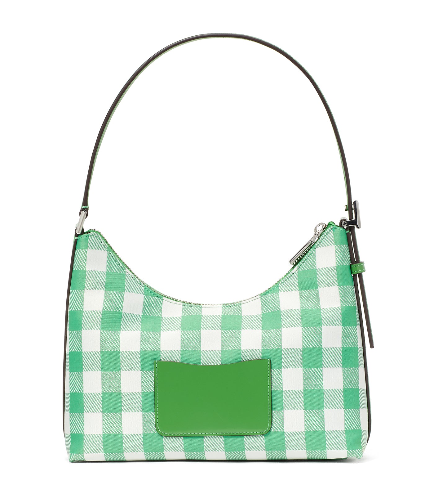 Sam Icon Gingham Printed Fabric Small Shoulder Bag Candy Grass Multi