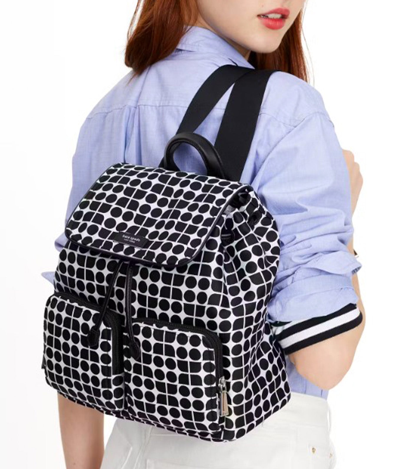 Noel Jacquard Backpack Black Multi