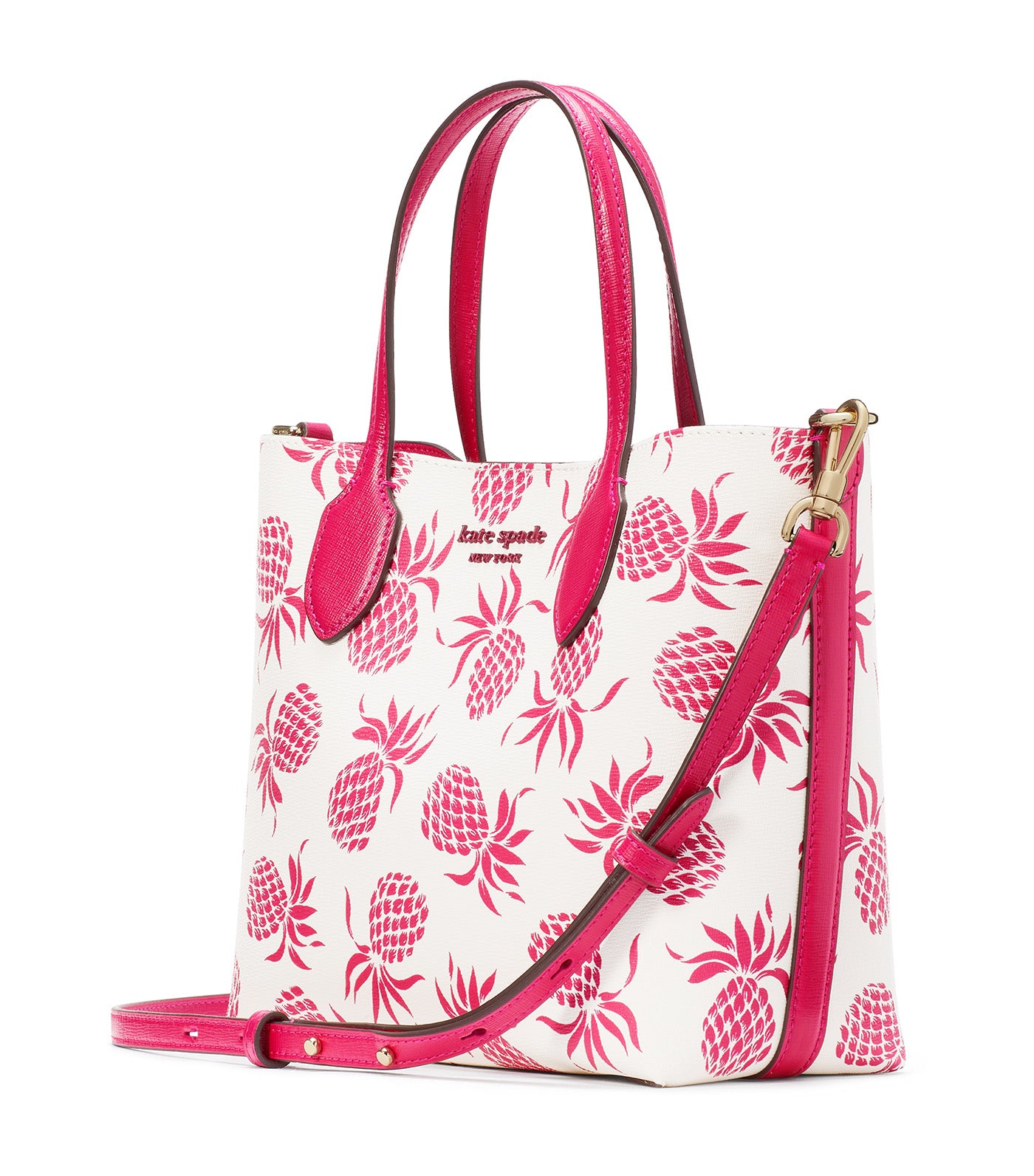 Bleecker Pineapple Medium Crossbody Tote Cream Multi