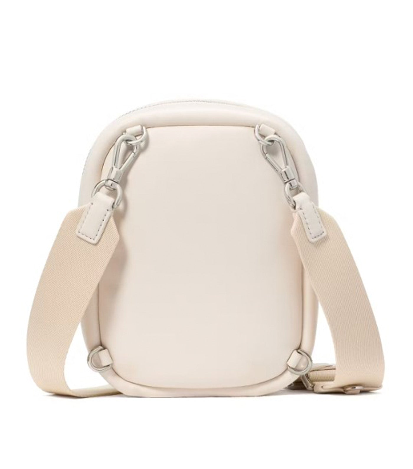 Label Small Convertible Crossbody Parchment