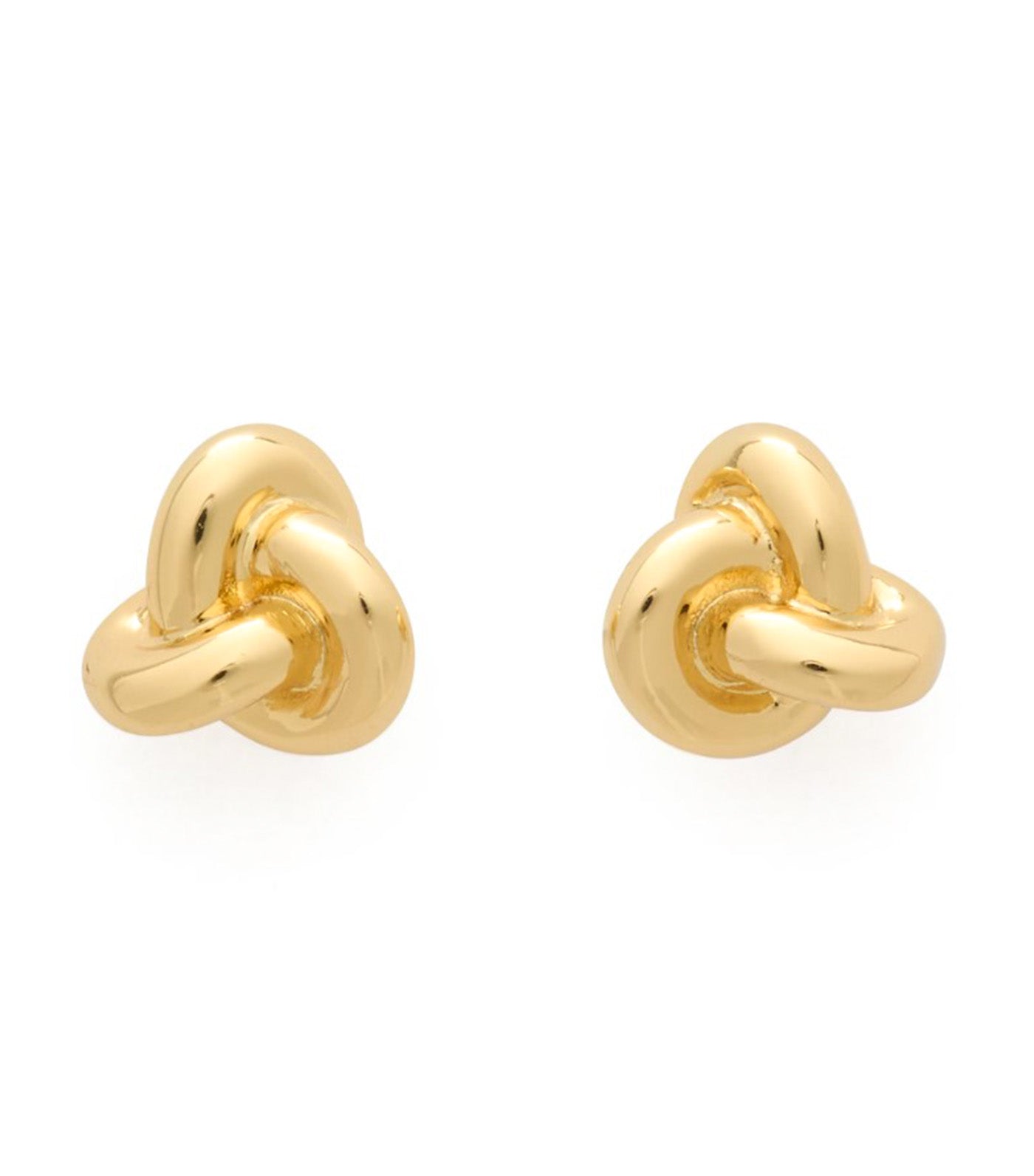 Double Knot Studs Gold