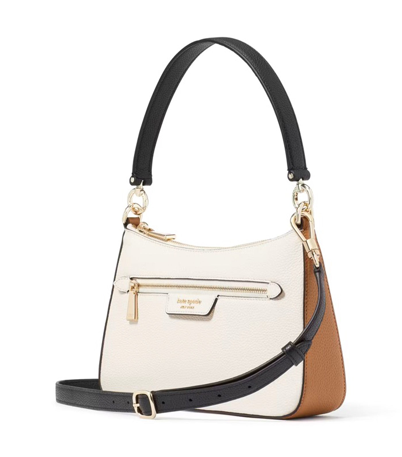 Hudson Colorblocked Convertible Crossbody Parchment Multi