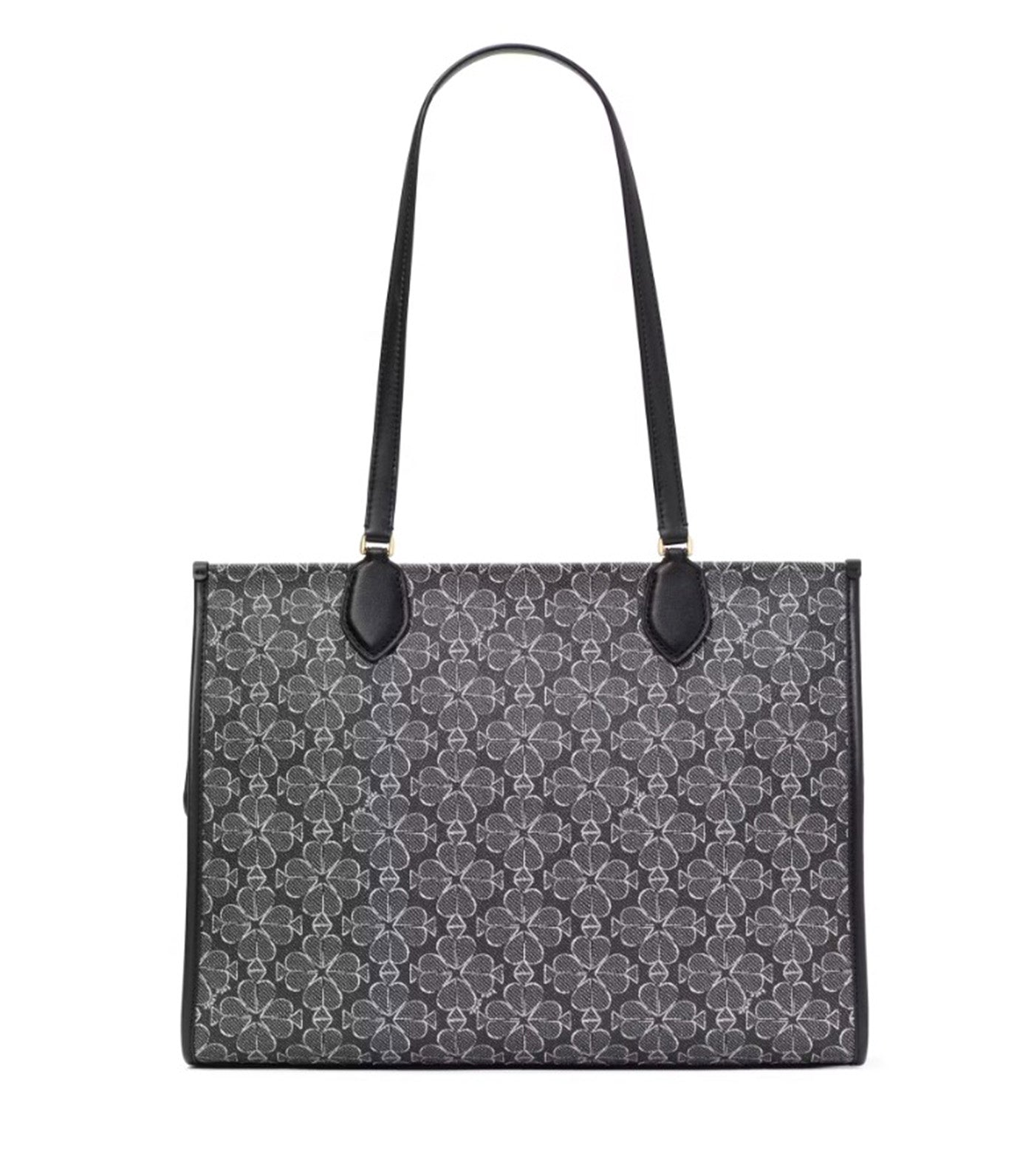 Spade Flower Coated Canvas Large Market Tote Black Multi