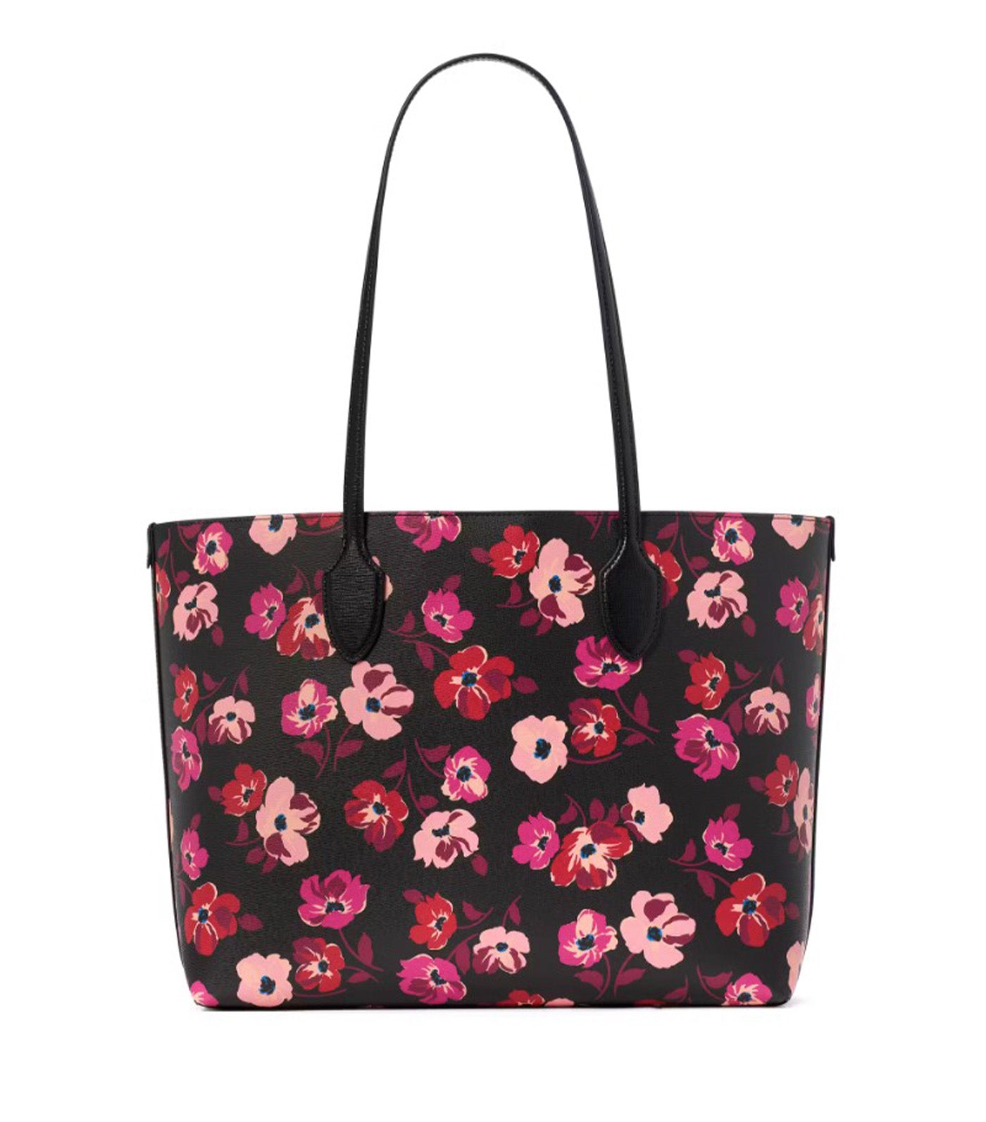 Bleecker Fall Poppies Large Tote Black Multi