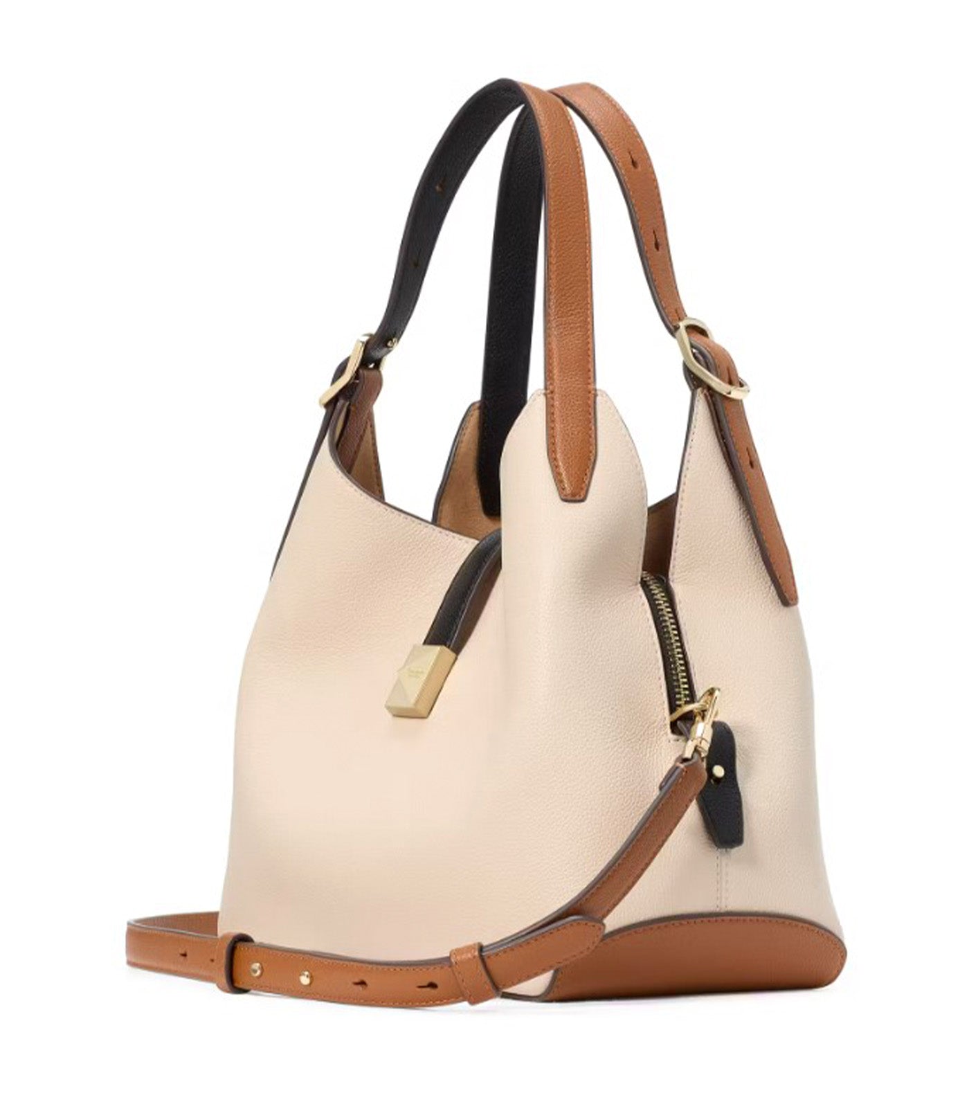 Deco Colorblocked Crossbody Tote Milk Glass Multi