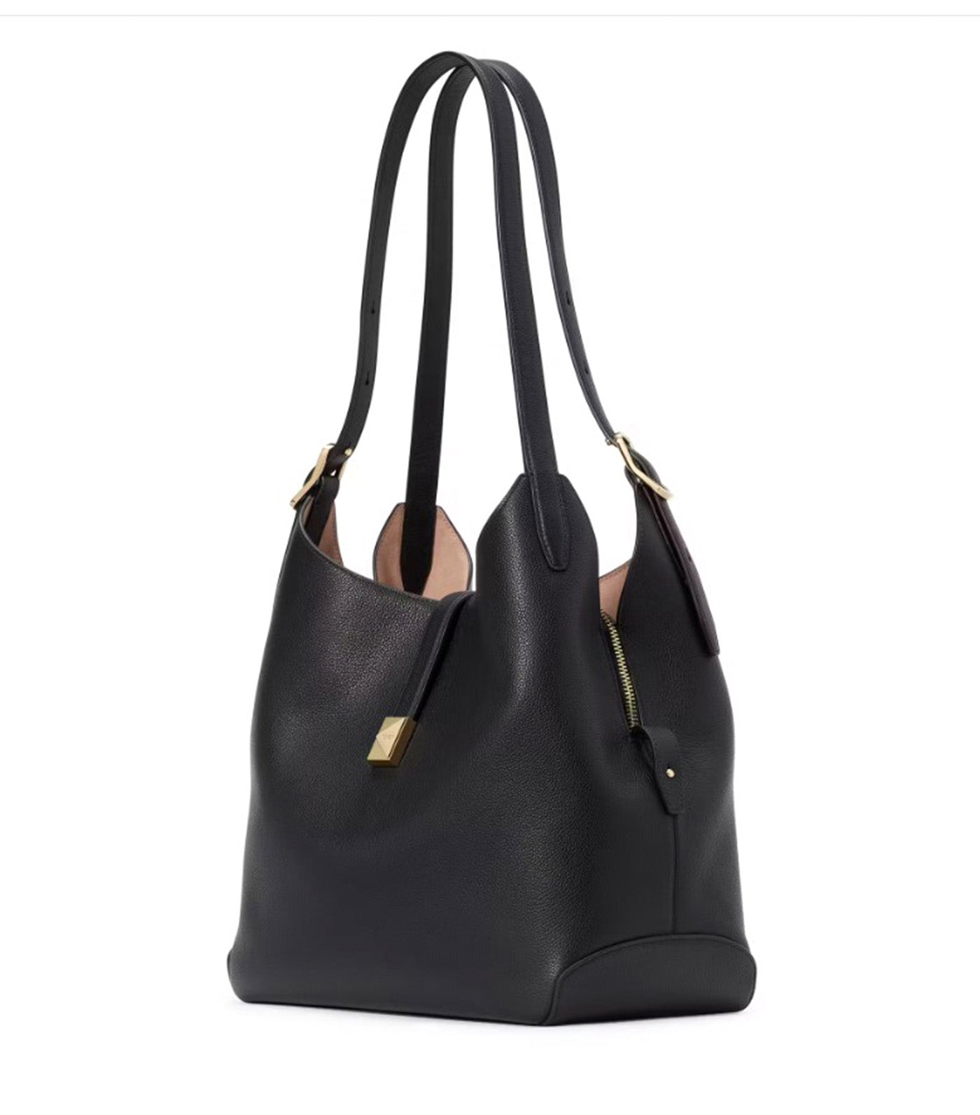 Deco Large Shoulder Bag Black