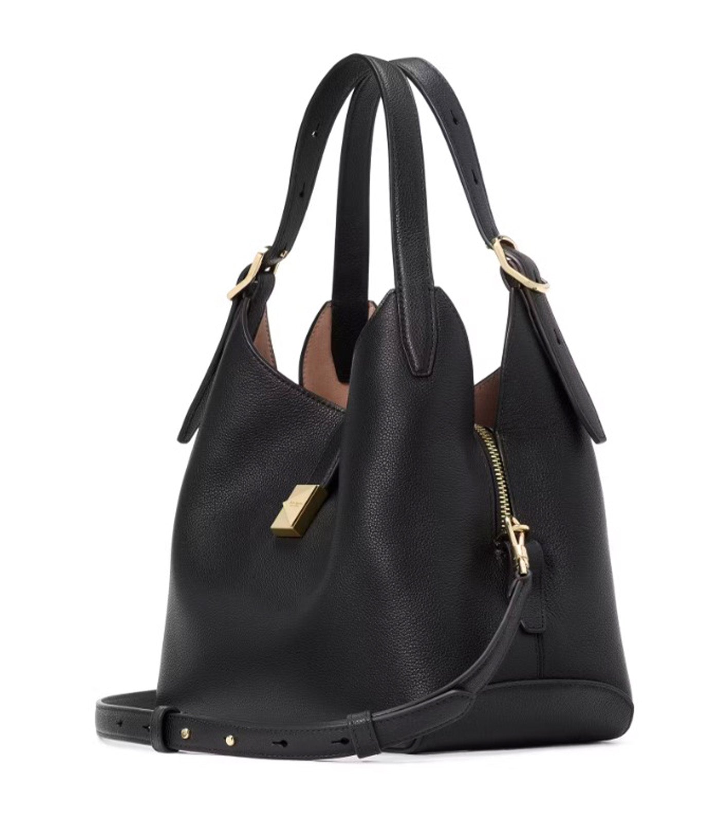 Deco Medium Crossbody Tote Black