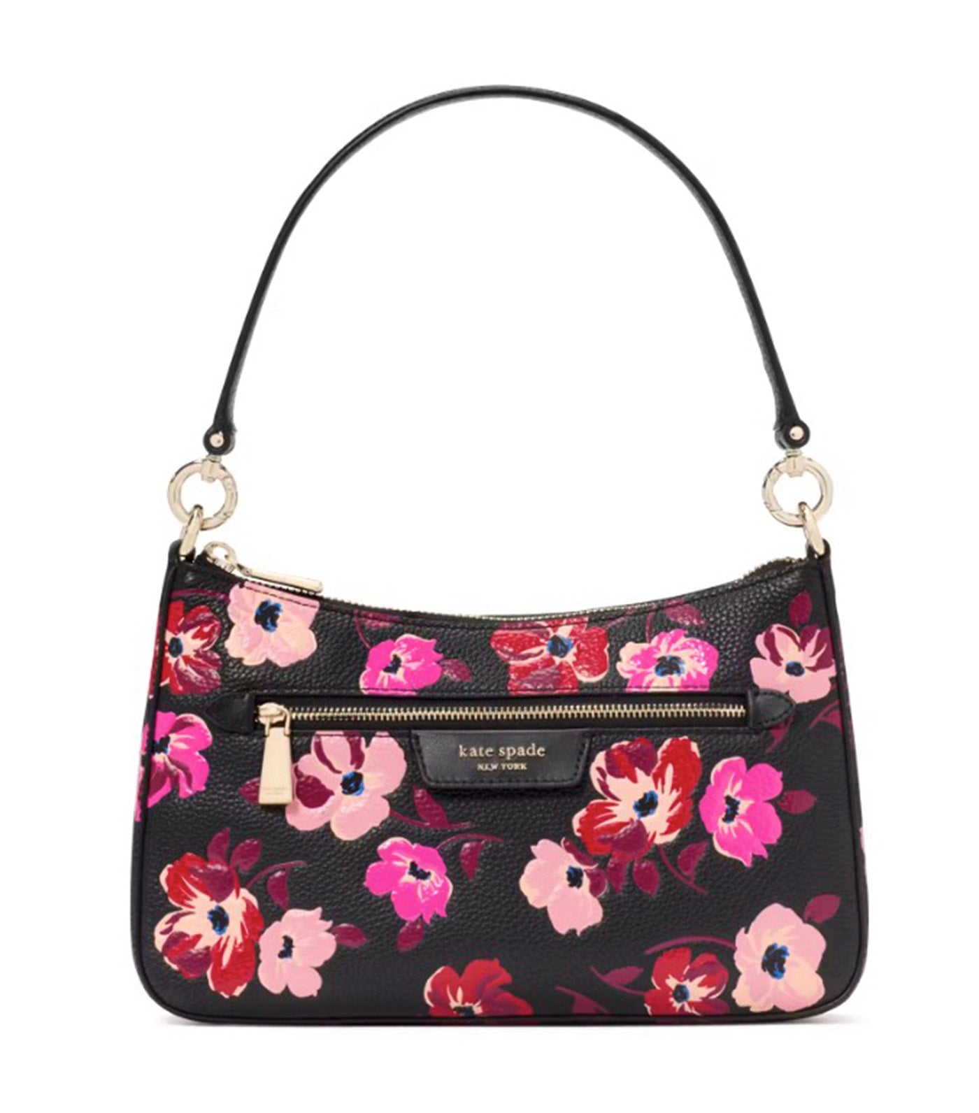 Hudson Fall Poppies Convertible Crossbody Black Multi