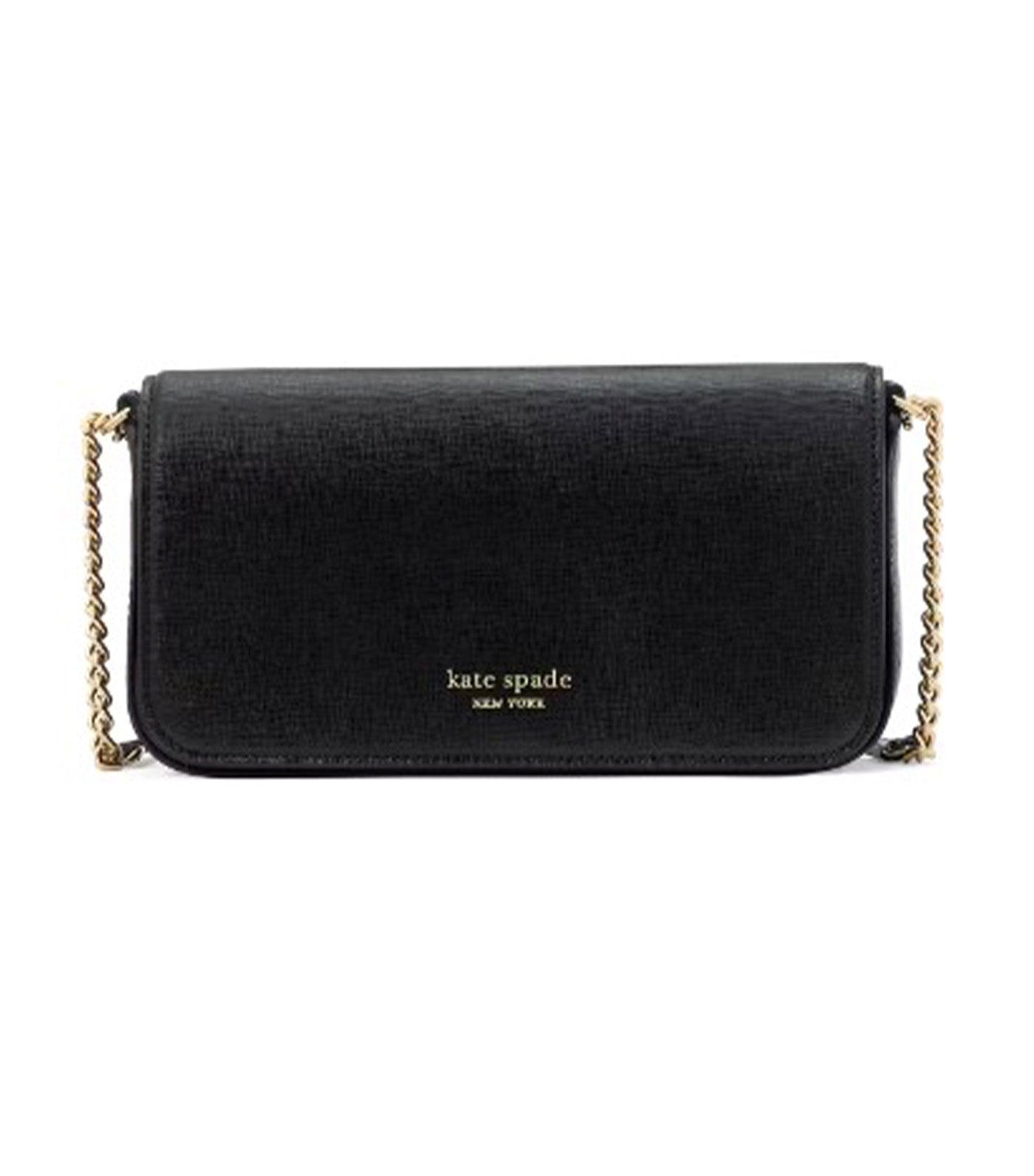 Devin Flap Chain Wallet Black