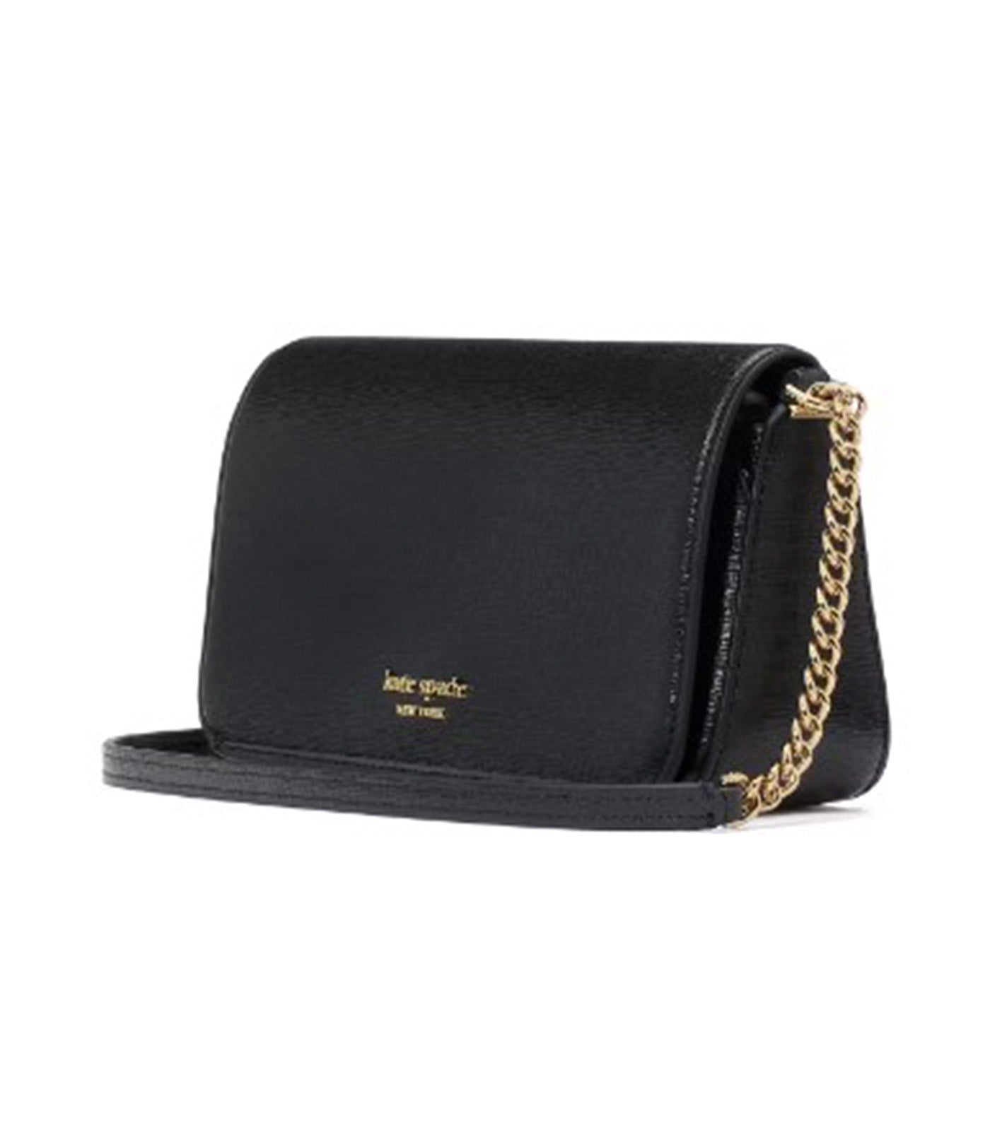 Devin Flap Chain Wallet Black