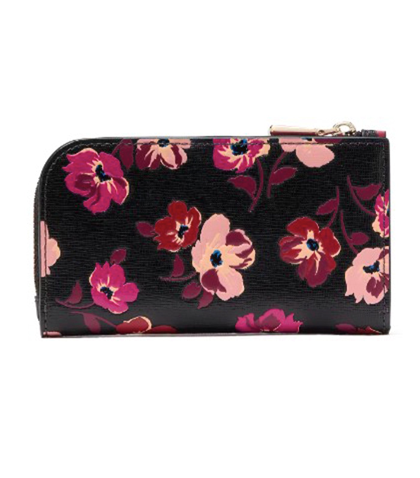 Devin Fall Poppies Small Slim Bifold Wallet Black Multi