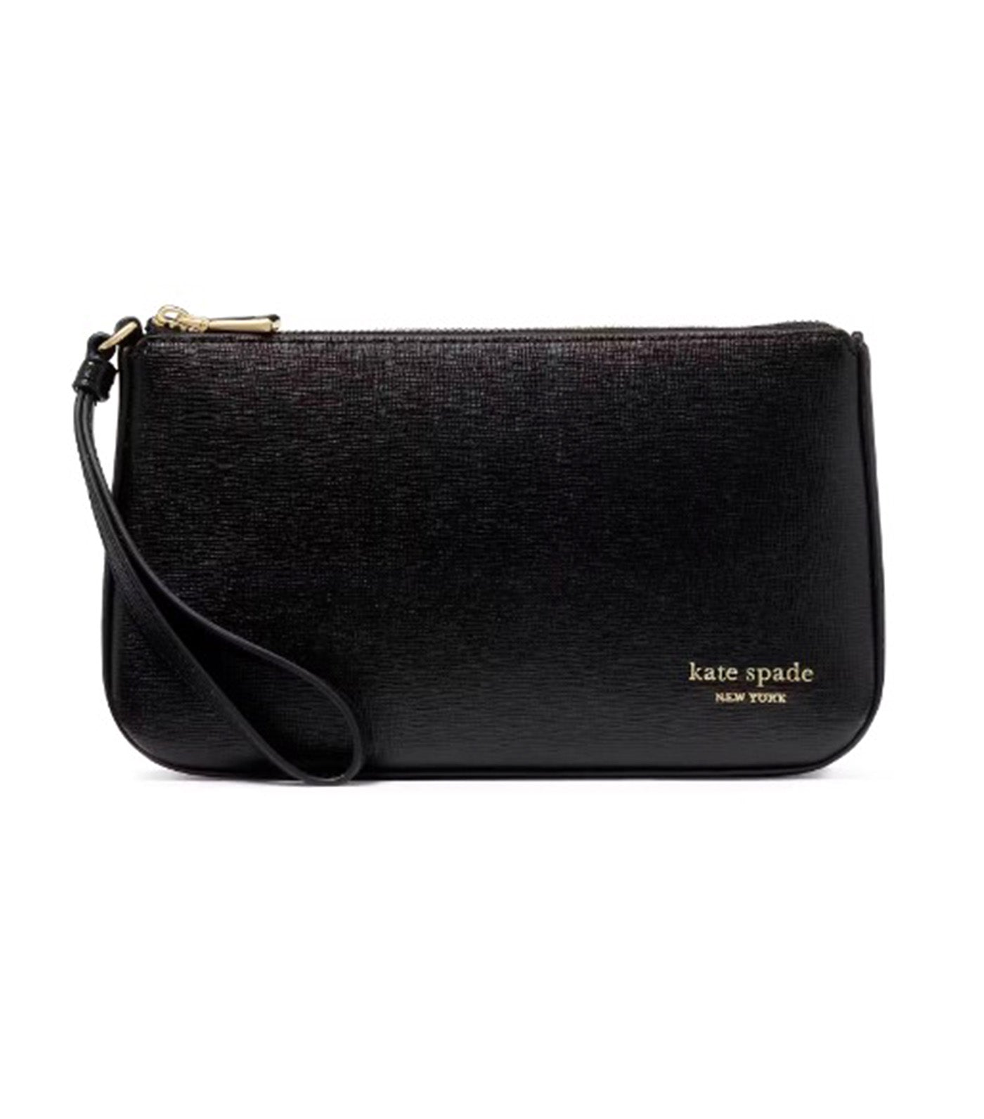 Devin Gusseted Wristlet Black