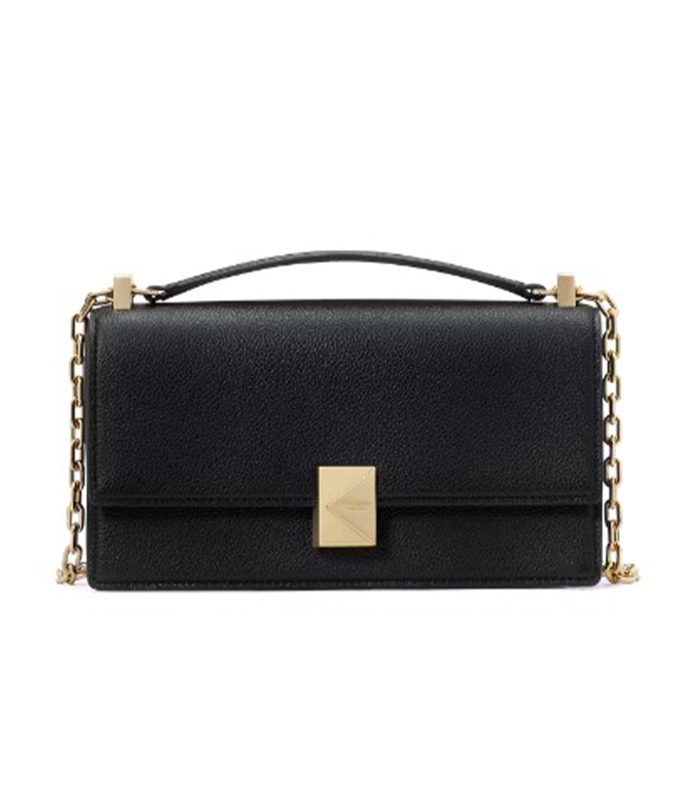 Deco Mini Flap Chain Crossbody Black