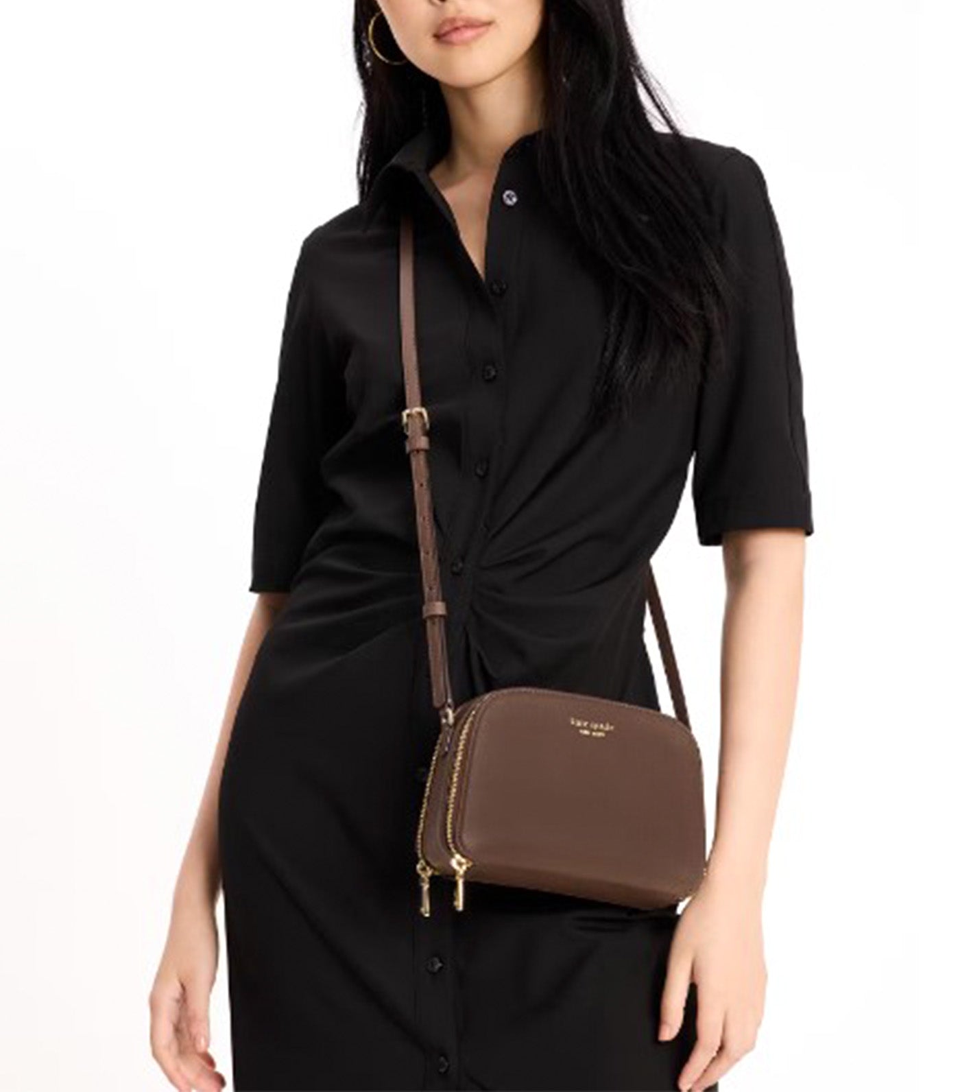 Kate Spade New York Devin Double Zip Dome Crossbody Incense