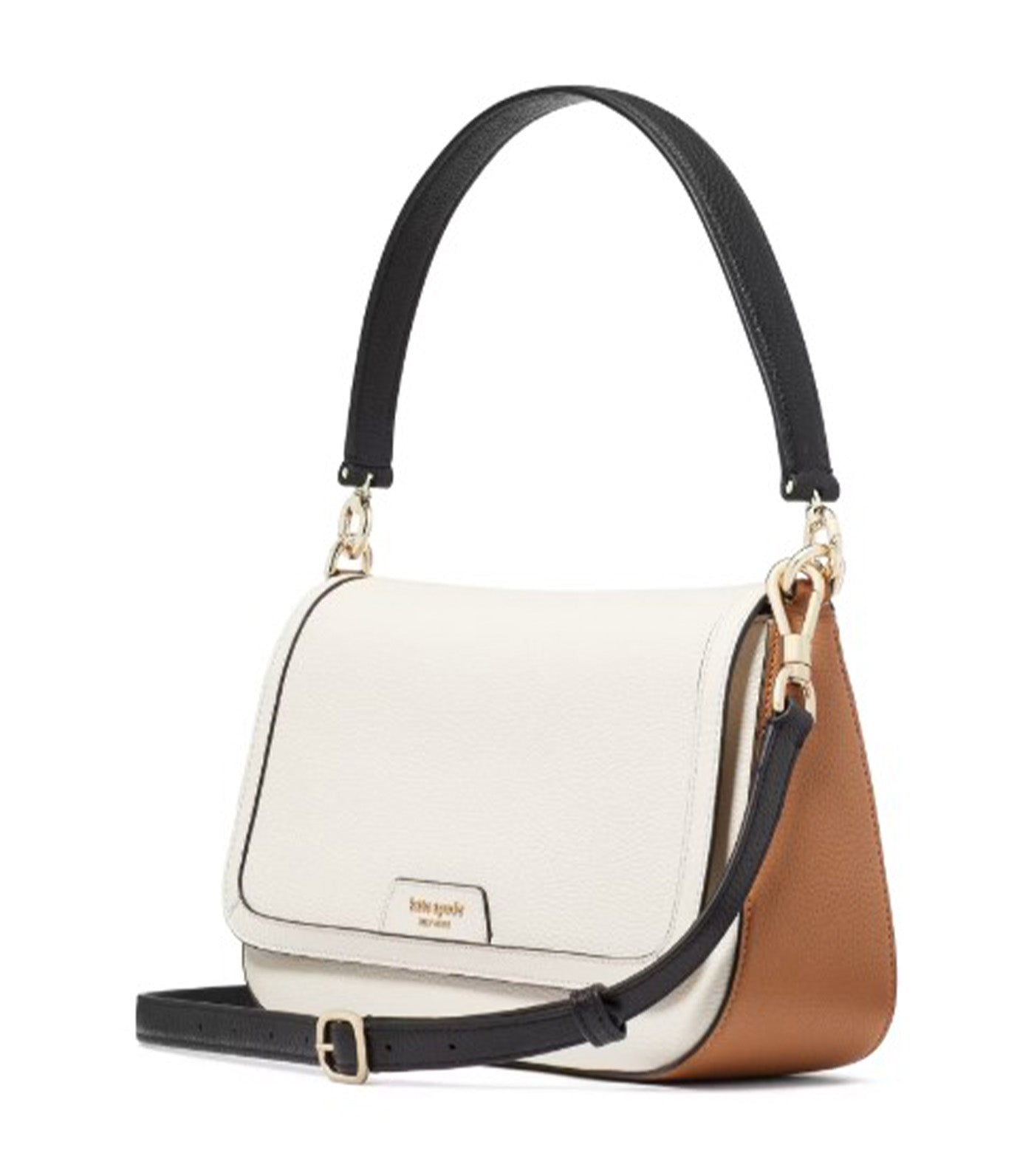 Hudson Colorblocked Convertible Flap Shoulder Bag