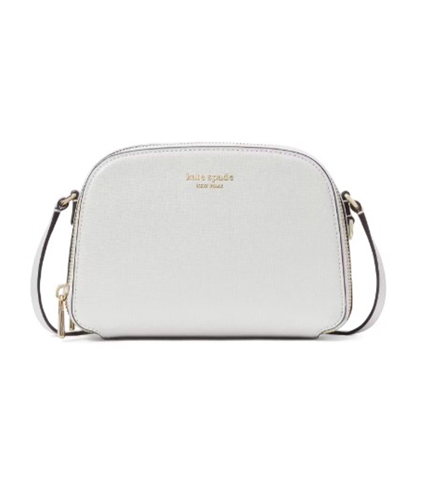 Devin Double Zip Dome Crossbody Stone Path