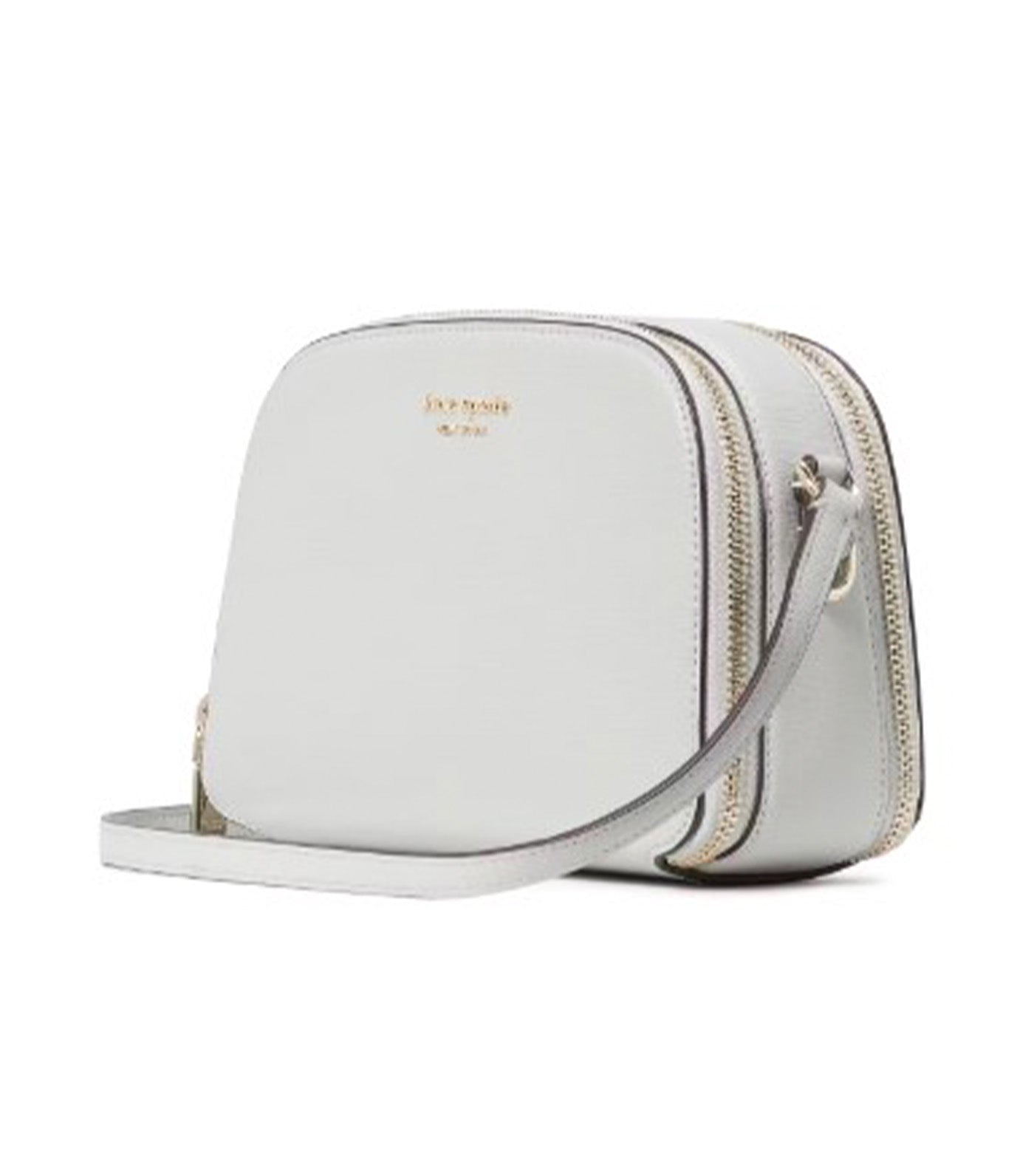 Devin Double Zip Dome Crossbody Stone Path