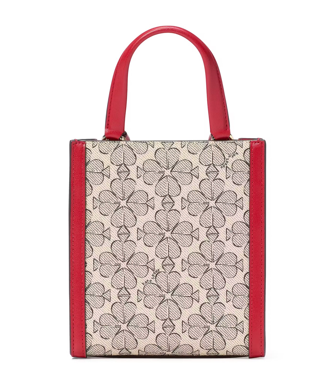 Spade Flower Coated Canvas Manhattan Mini Tote Cherry Rouge Multi