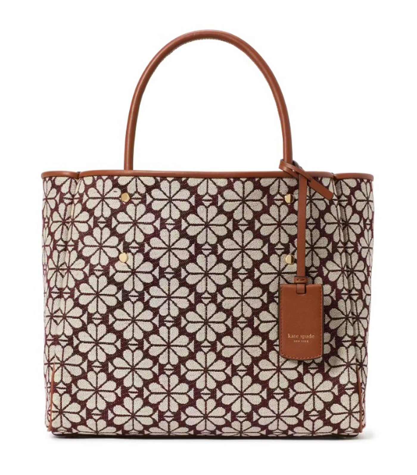 Spade Flower Jacquard Medium Everything Tote Sand Multi