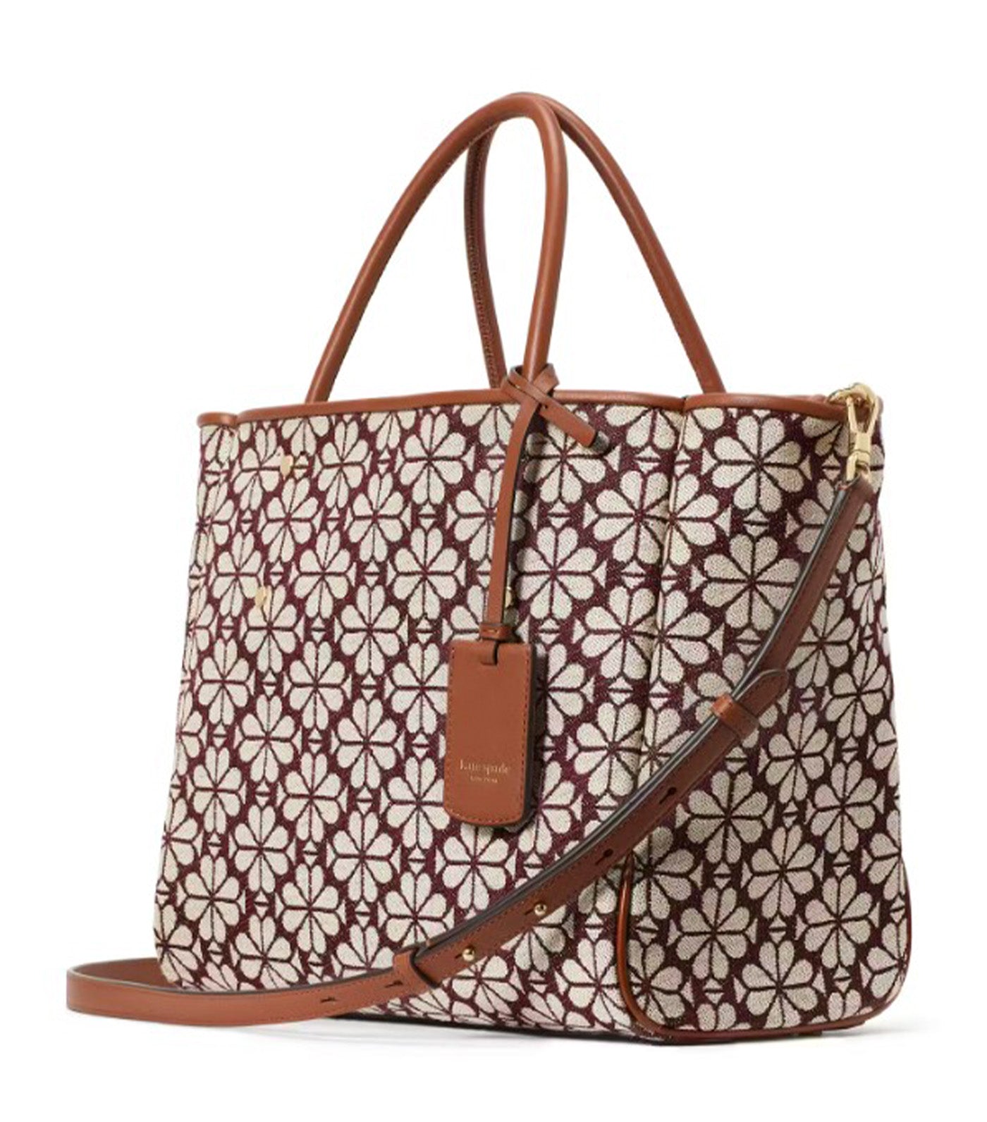 Spade Flower Jacquard Medium Everything Tote Sand Multi