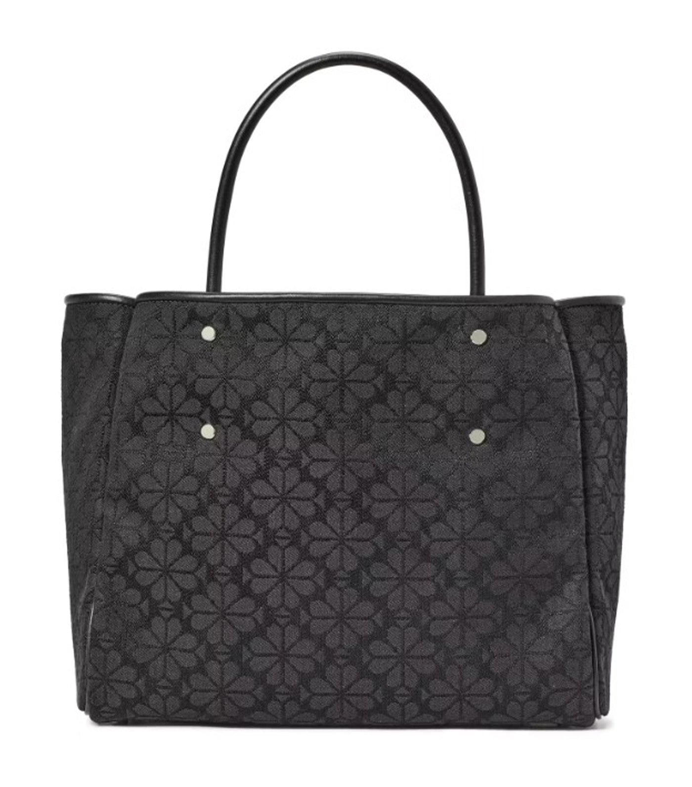 Spade Flower Jacquard Medium Everything Tote Black Multi