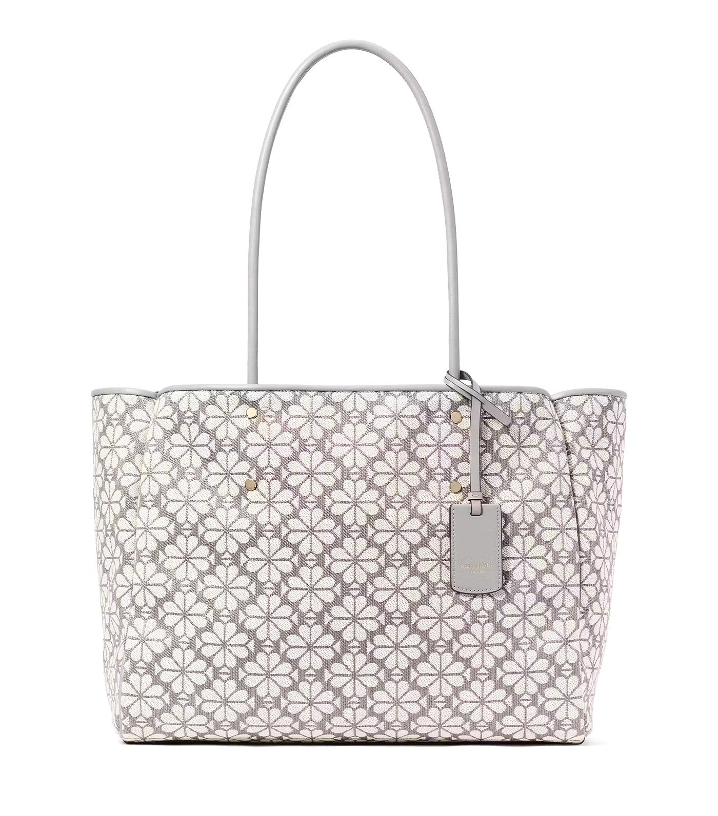 Spade Flower Jacquard Large Everything Tote Gray Multi