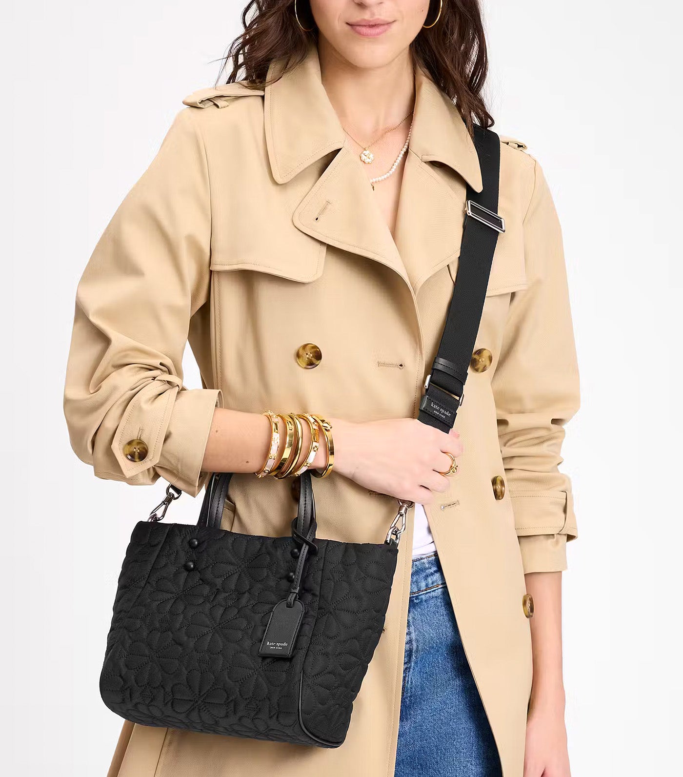 Kate Spade New York Tilly Quilted Small Tote Bag Black