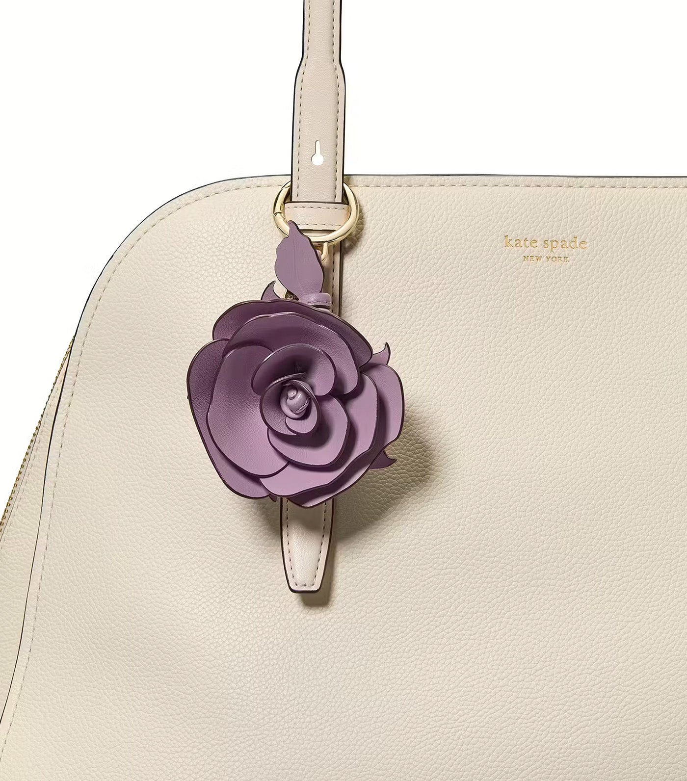 Charmed Rose Bag Charm Market Purple