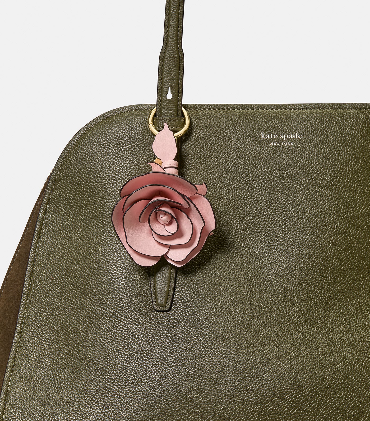 Charmed Rose Bag Charm Peony Blossom