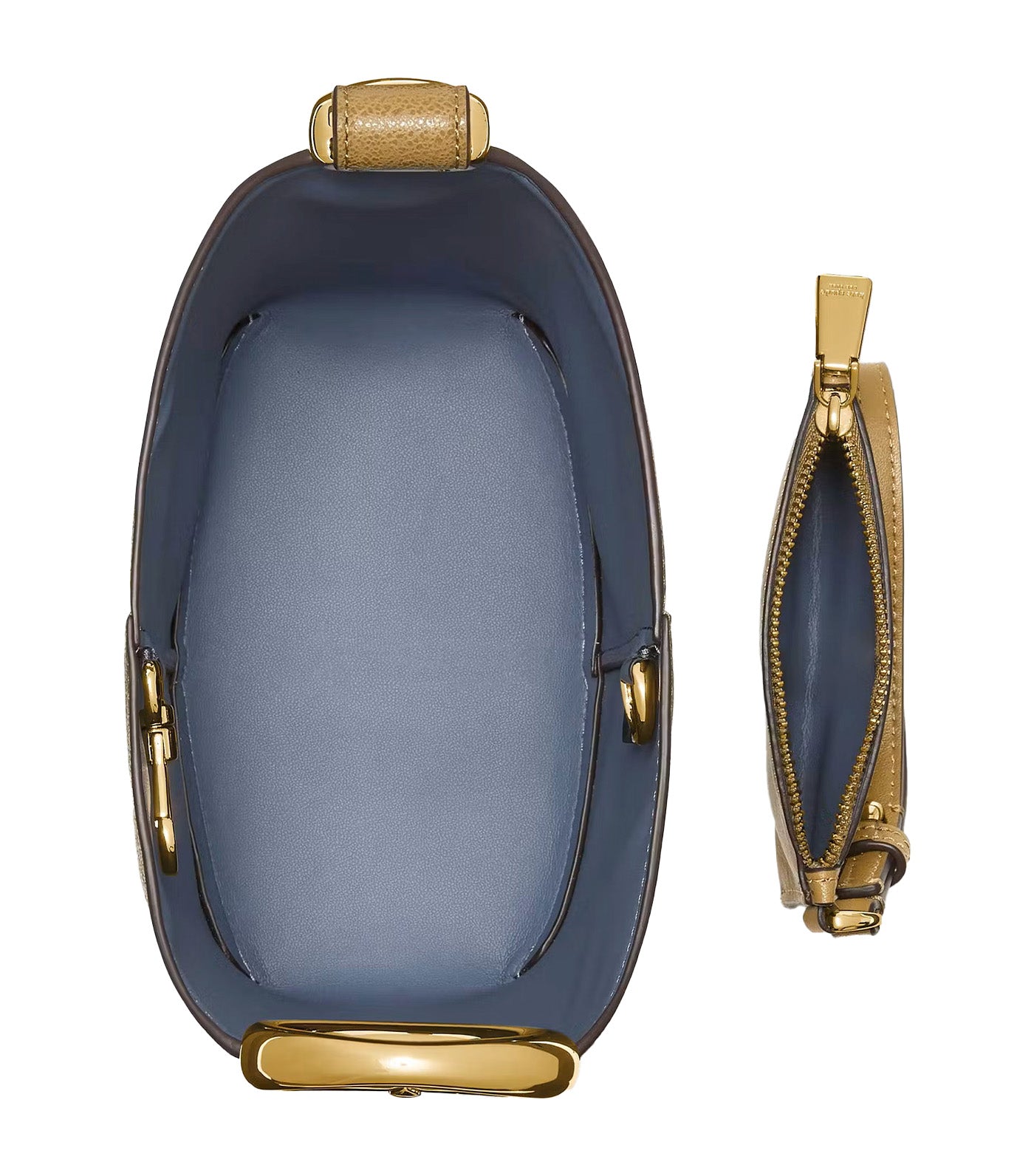 Halo Glazed Leather Mini Bucket Bag