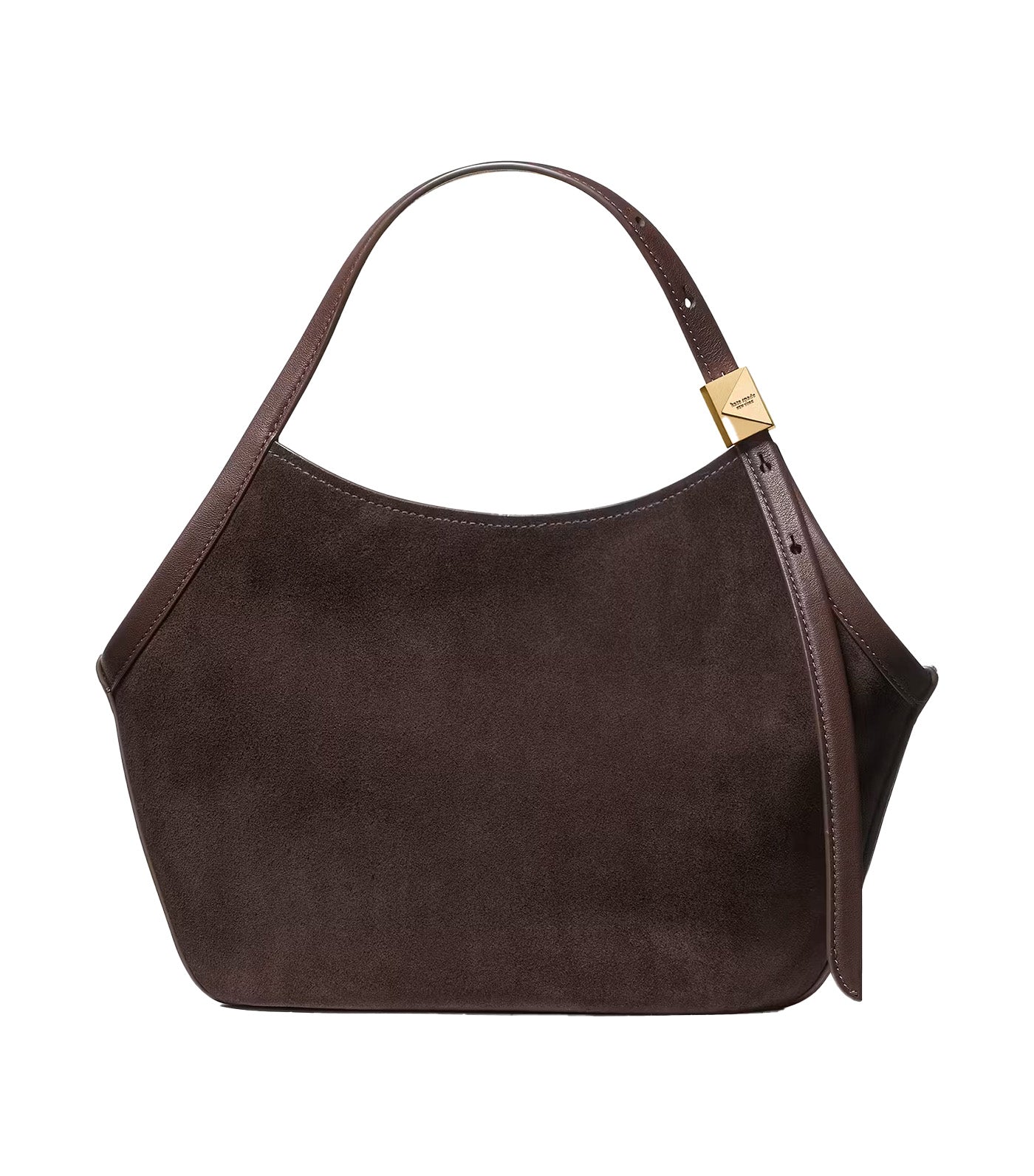 Deco Suede Small Tulip Tote Bag Hot Fudge
