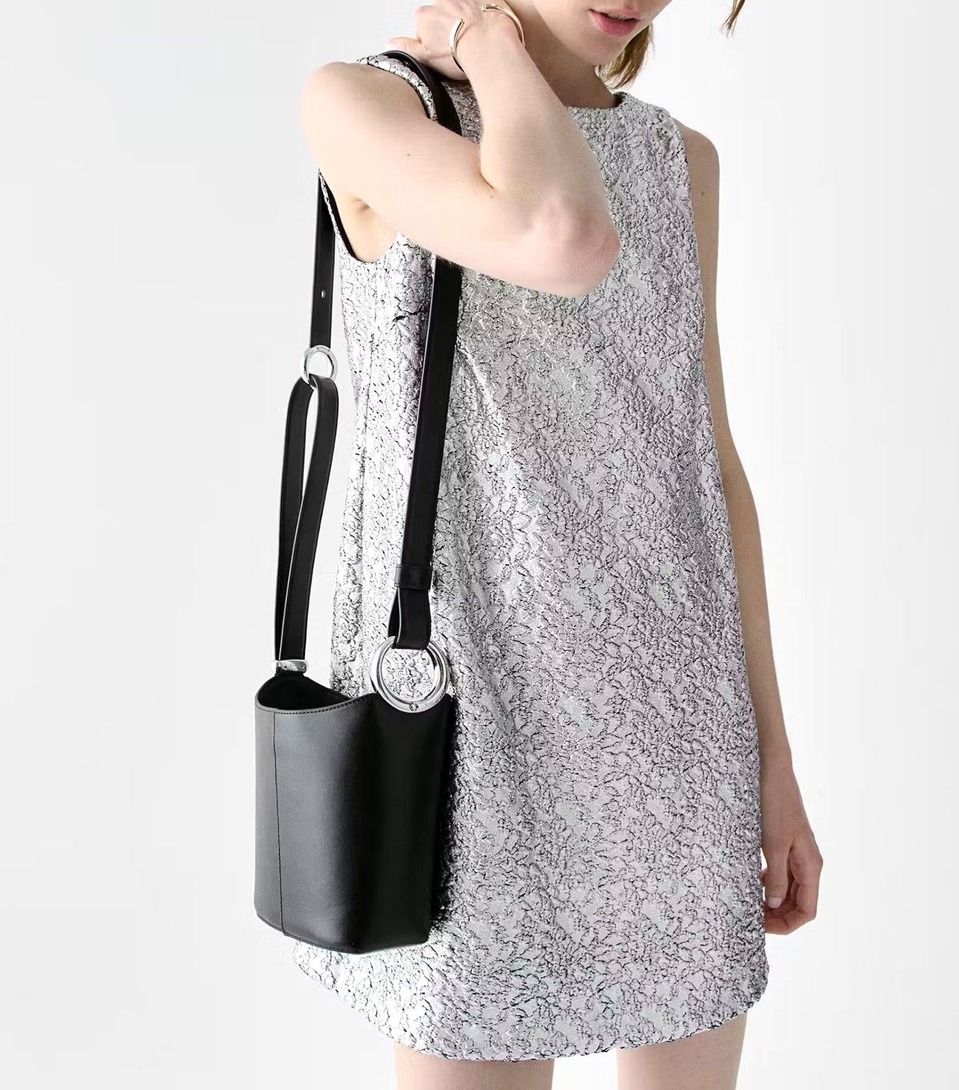 Halo Mini Bucket Bag Black