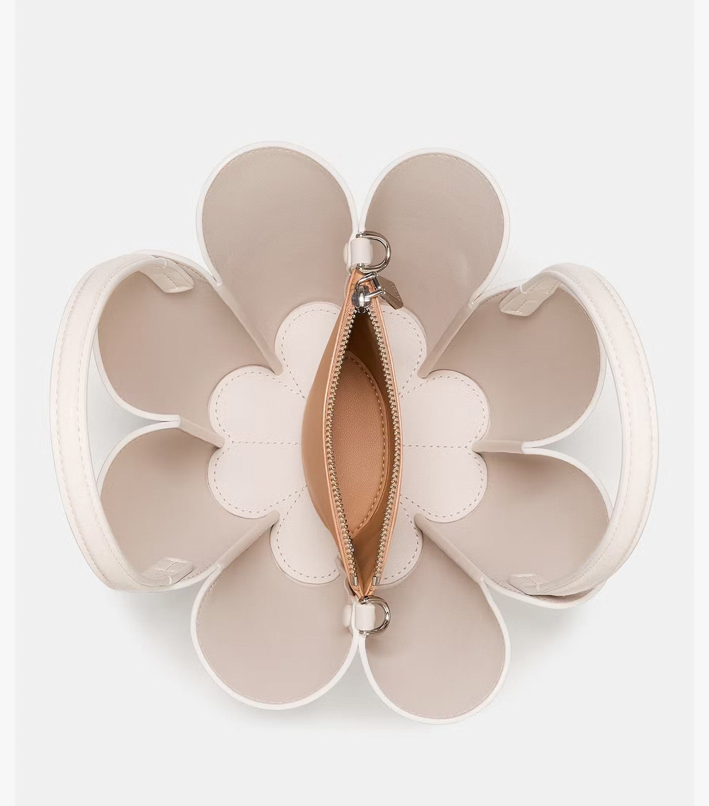 The Spade Flower Bucket Bag Cream