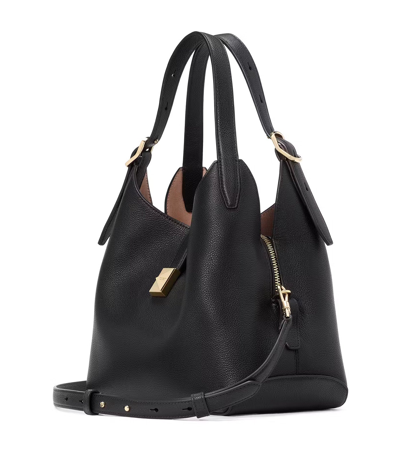 Deco Medium Crossbody Tote Black