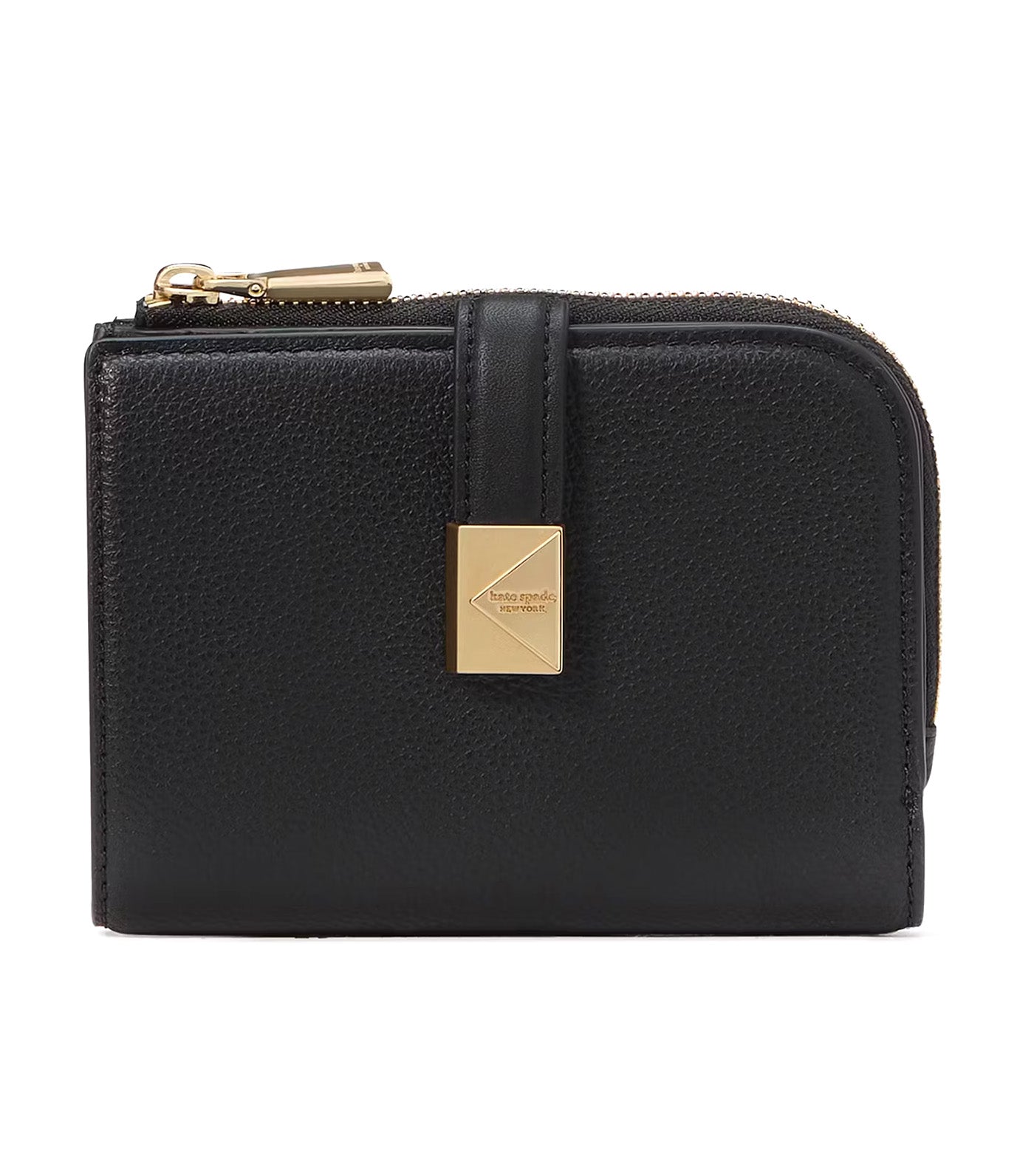Deco Small Compact Wallet Black
