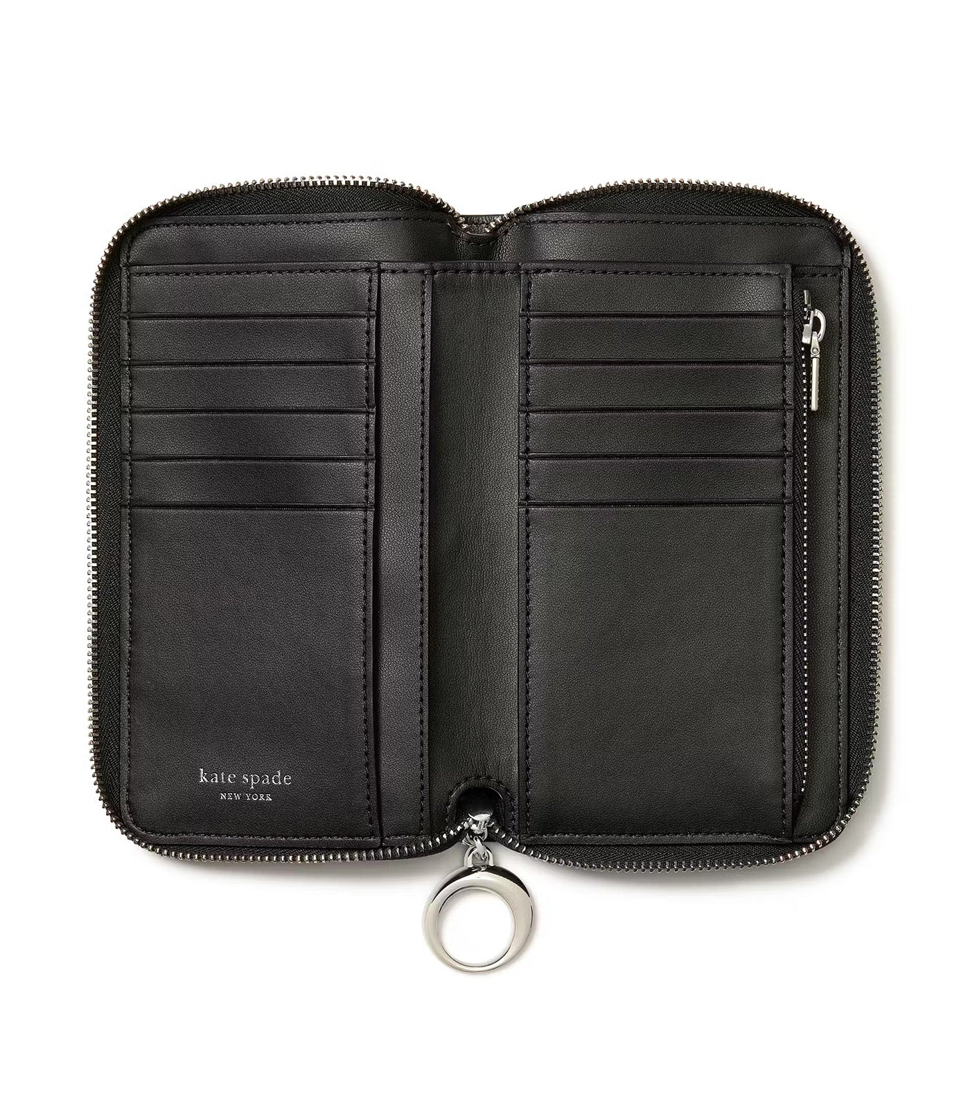 Halo Zip Around Wallet Black