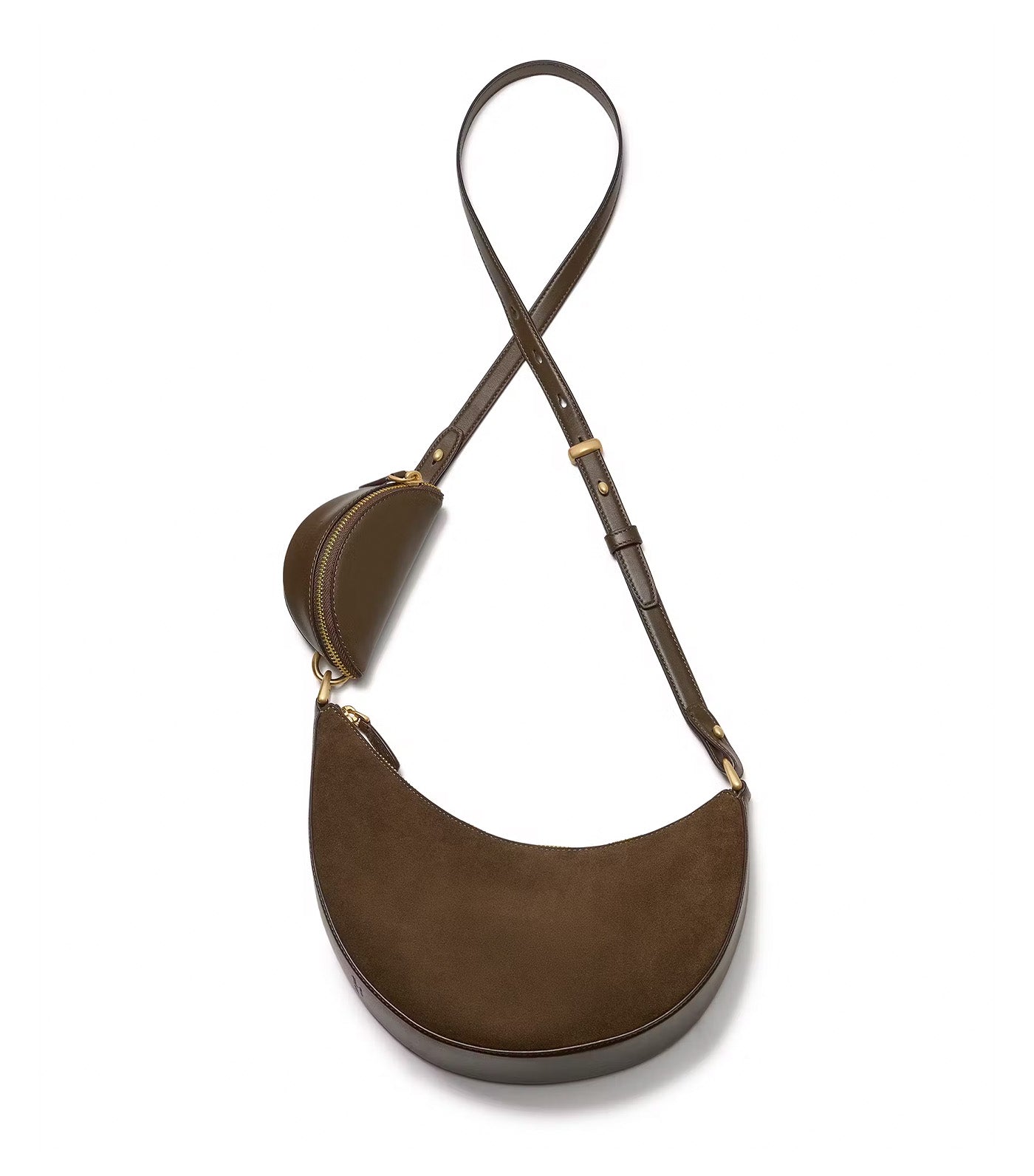 Duo Suede Crossbody Burnt Sage