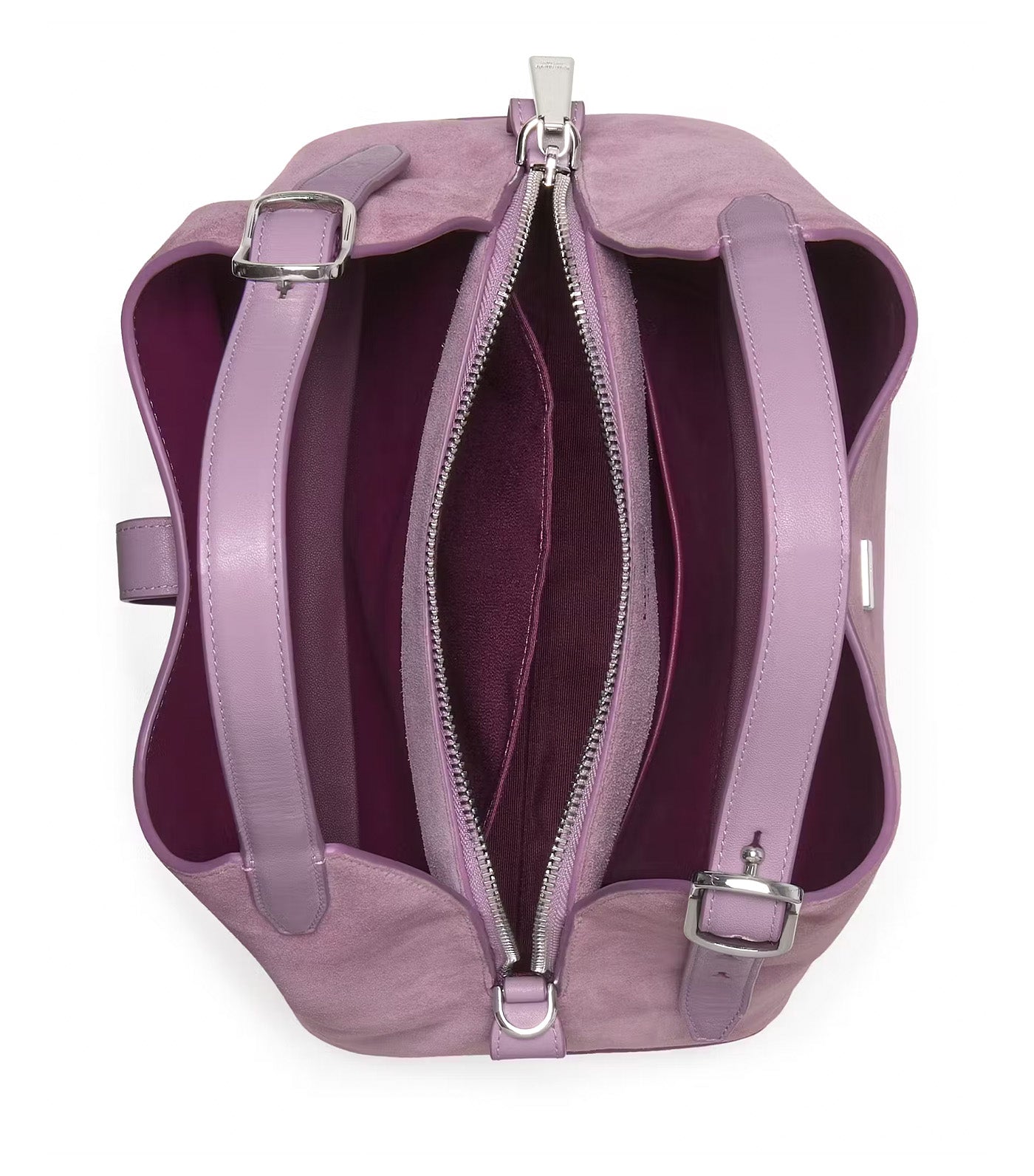 Deco Suede Crossbody Tote Bag Market Purple Multi