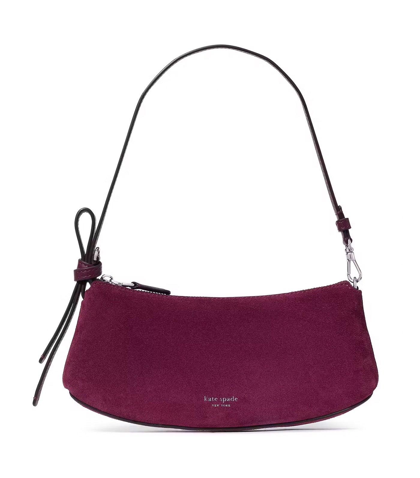 (取寄) ケイトスペード レディース ループ スエード ポシェット Kate Spade New York women Loop Suede Pochette Purple Agate Kate Spade New York Loop Suede Pochette Purple Agate | Rustan's