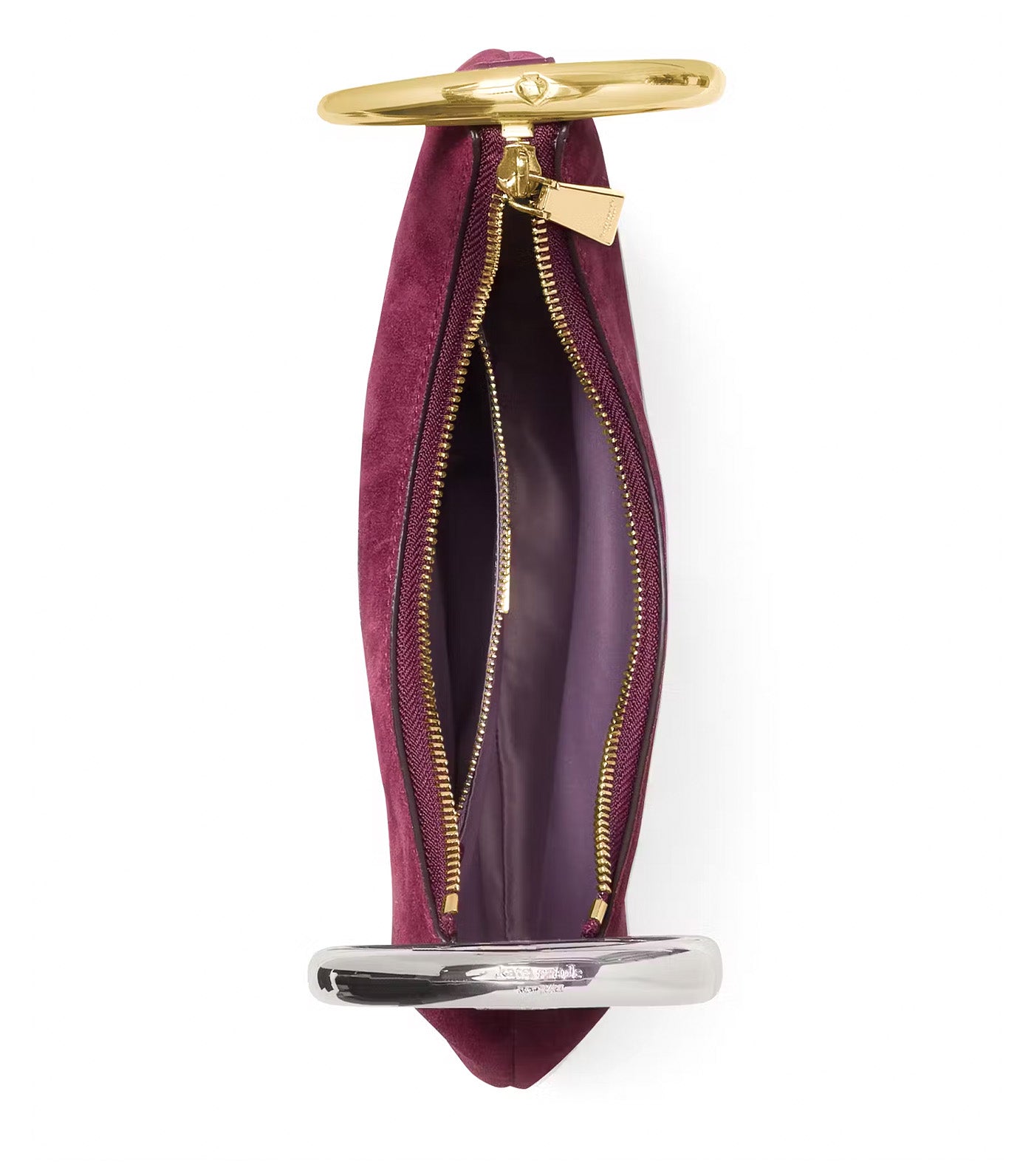 The Suede Bangle Bag Purple Agate