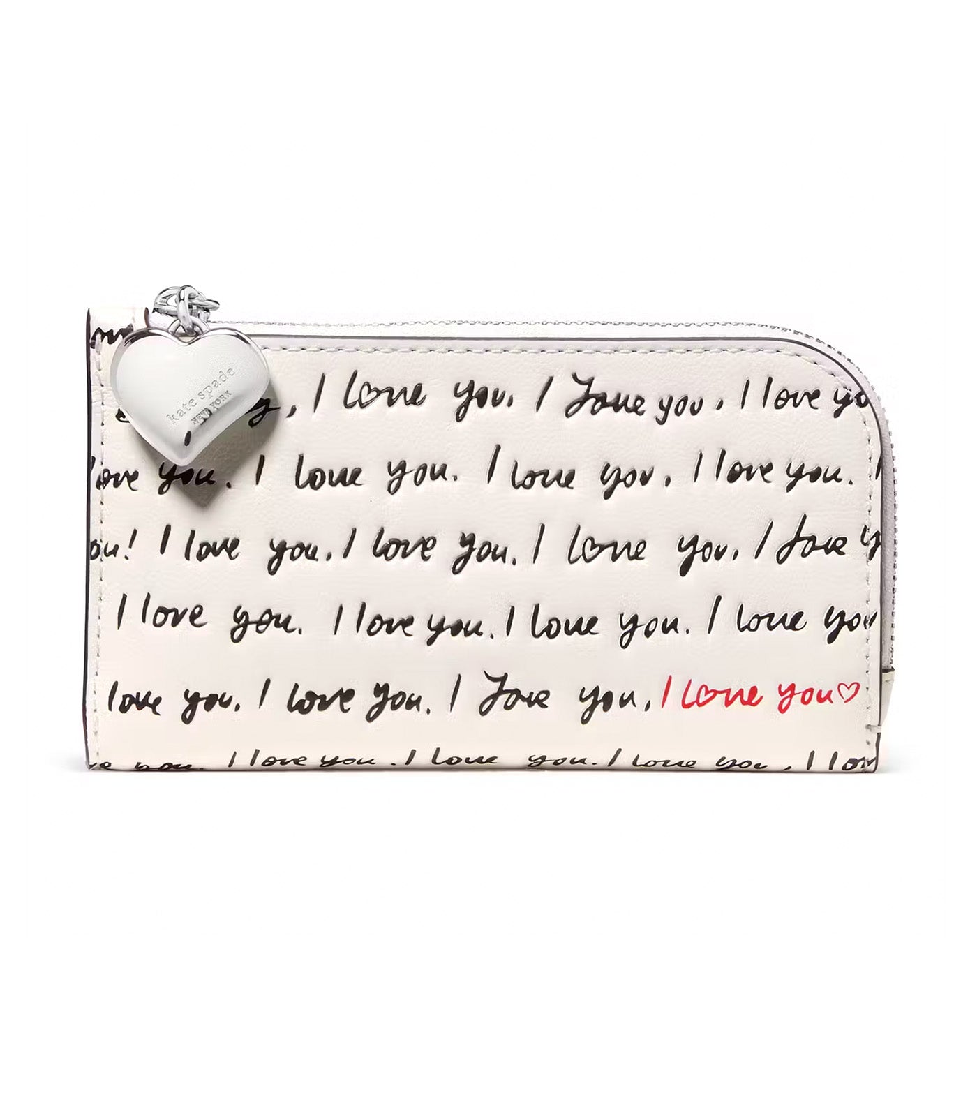 Devin I Love You Bifold Wallet Cream Multi