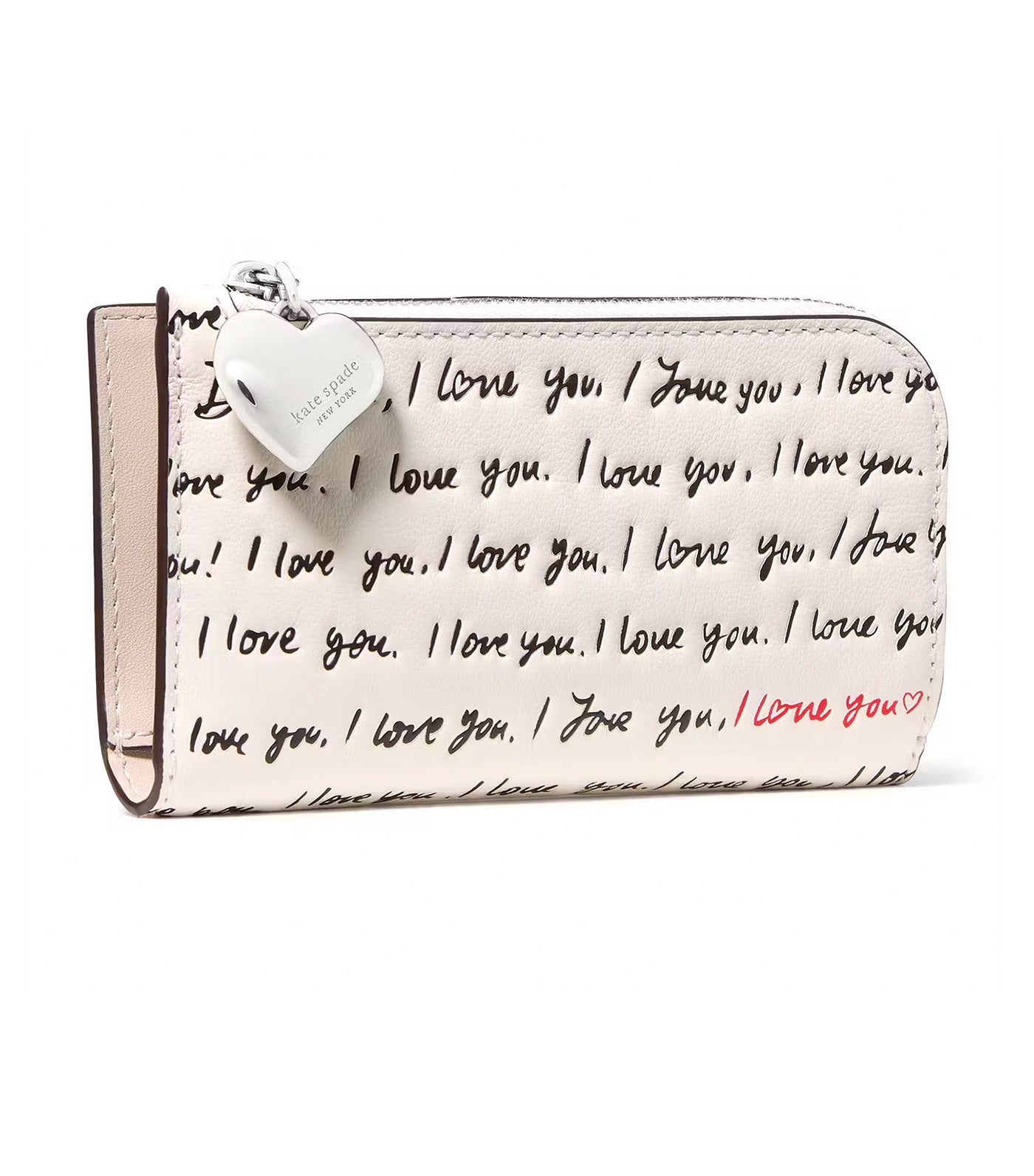 Devin I Love You Bifold Wallet Cream Multi