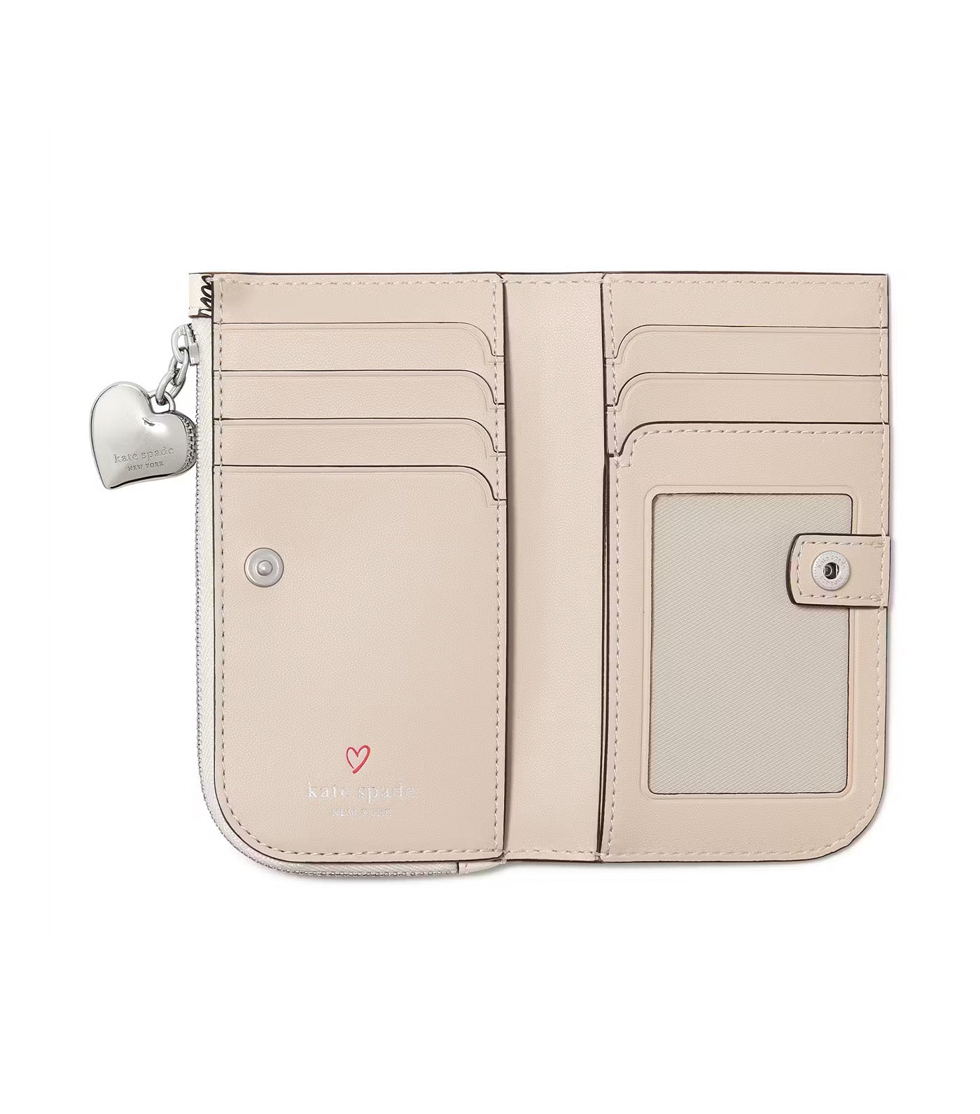 Devin I Love You Bifold Wallet Cream Multi