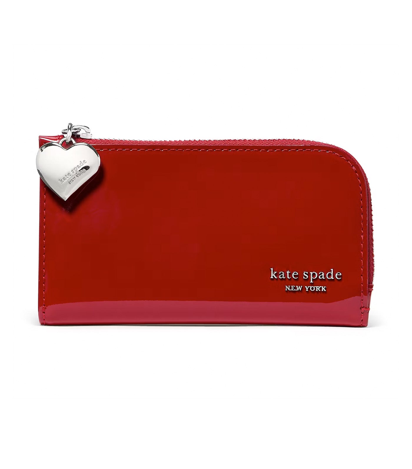 Devin Patent Bifold Wallet Dark Scarlet