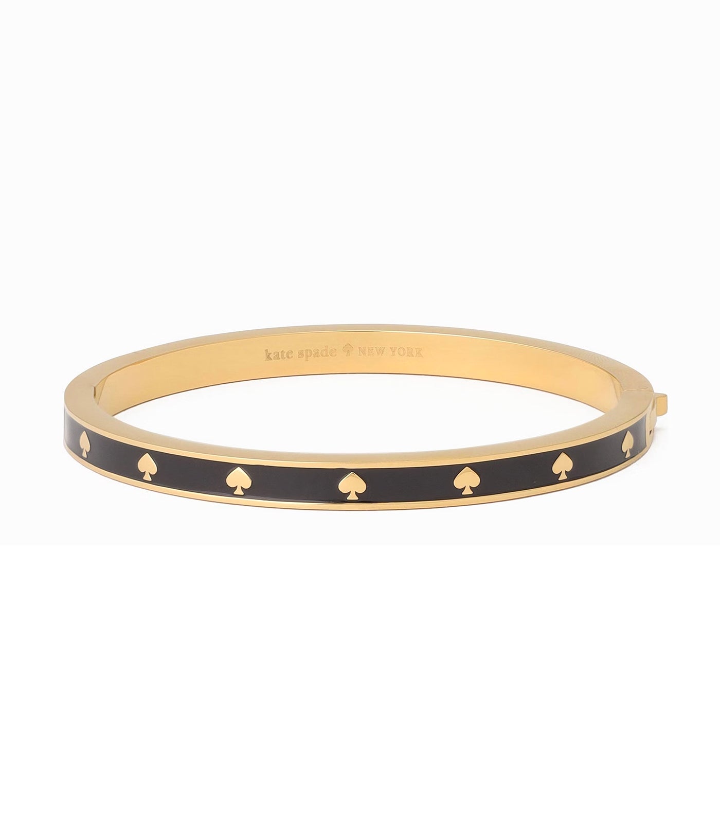 Spot the Spade Enamel Hinged Bangle