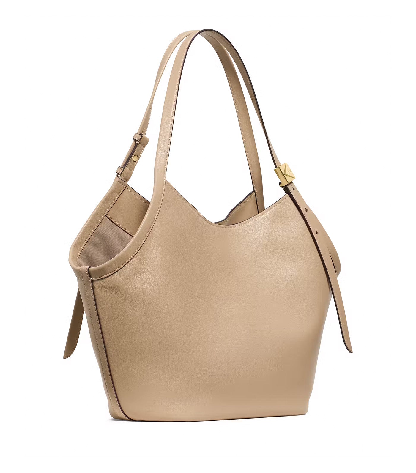 Deco Tulip Tote Bag Timeless Taupe